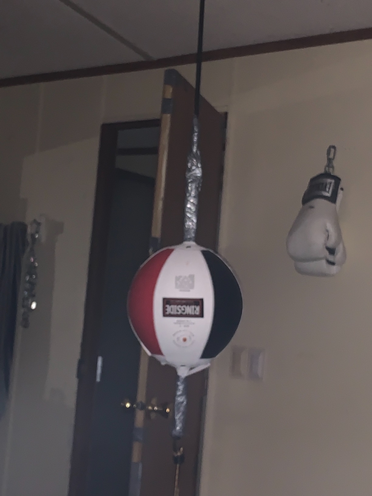 Ringside Leather Boxing Double End Bag - Speed & Reflex Punching Target with Bungee Cables for MMA, Muay Thai, and Striking Accuracy customer photo 1