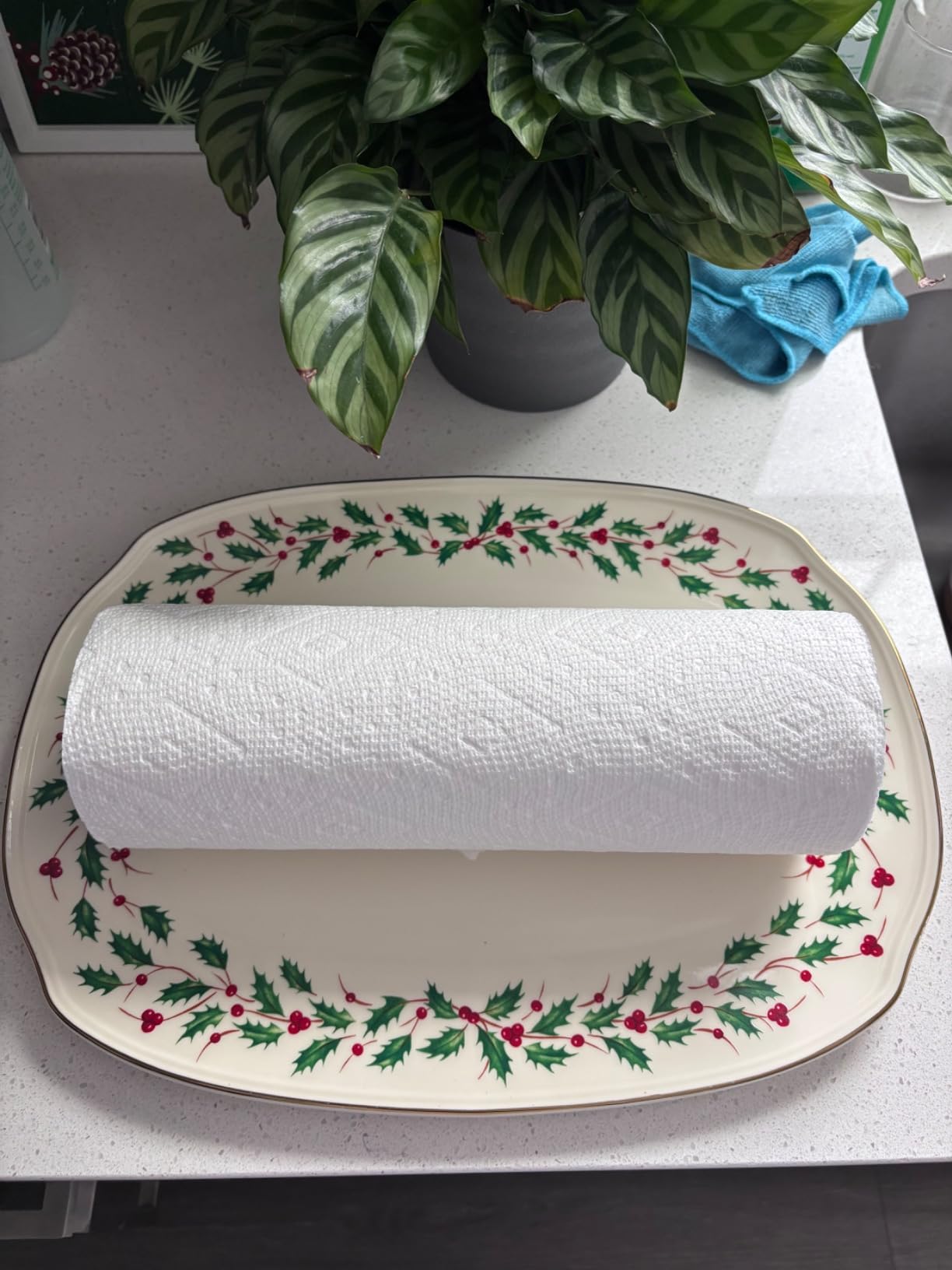 Lenox Holiday Porcelain Oblong Christmas Serving Platter | dishwasher safe | for appetizers or dessert | entertaining, christmas kitchen decor, food tray, gift for women customer photo 1