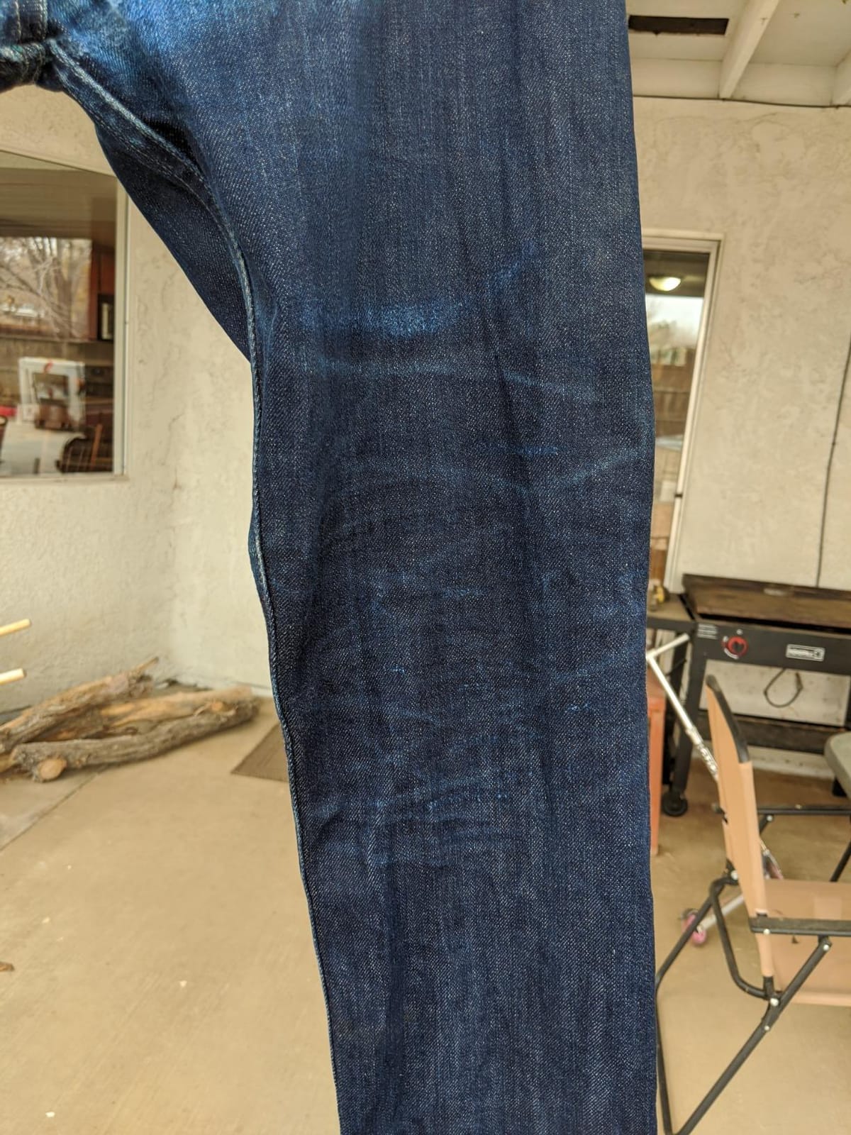 Naked & Famous Denim Men's Weird Guy Midrise Tapered-Leg Jean customer photo 2