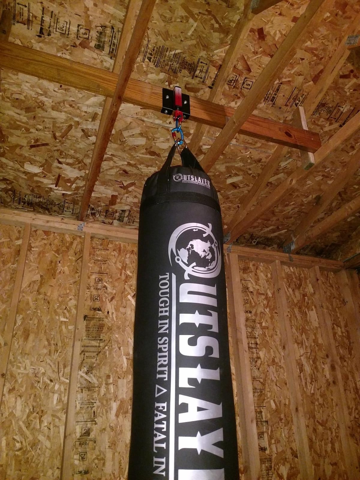 Outslayer Muay Thai Kickboxing Heavy Punching Bag - 6ft 130 lb - Made in USA customer photo 1