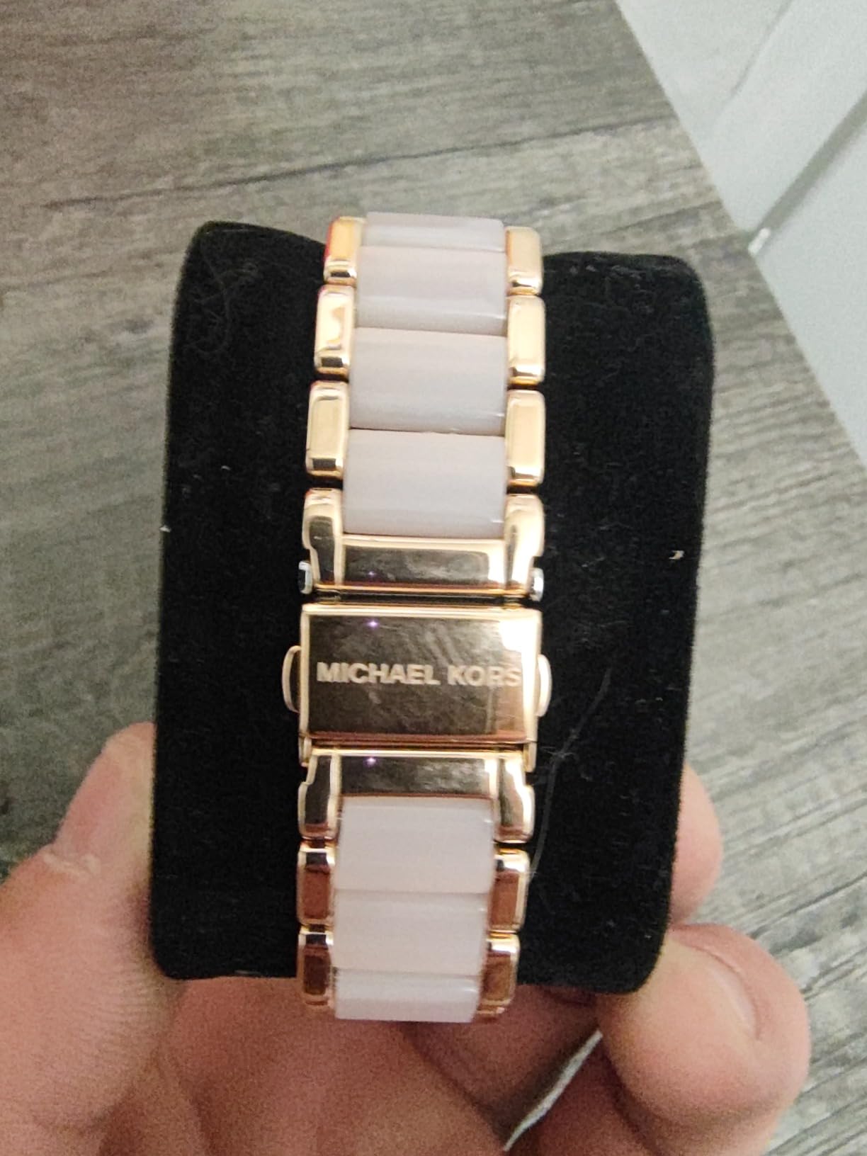 Michael Kors Parker Women's Stainless Steel and Pavé Crystal Watch with Steel, Leather, or Silicone Band customer photo 2