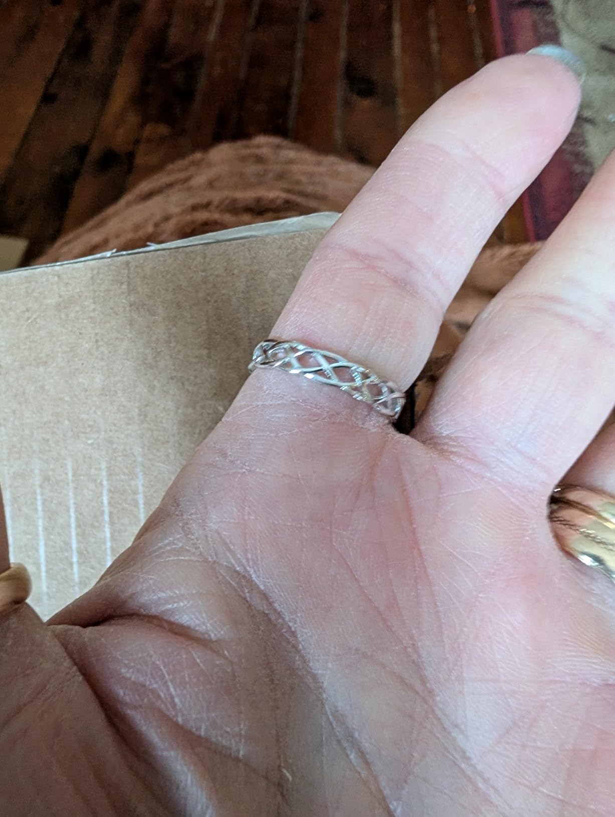 Metal Factory 925 Sterling Silver Celtic Knot Eternity Band Ring customer photo 2