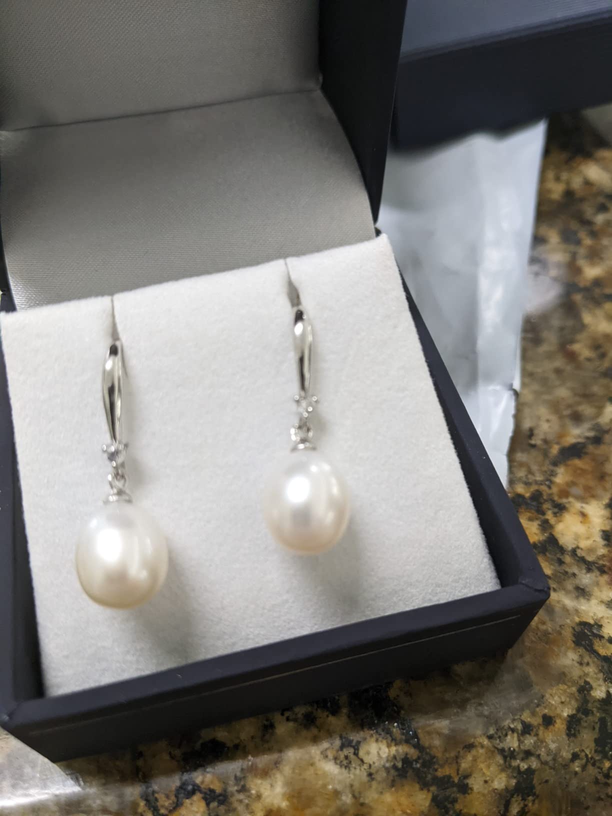 Real Freshwater Pearl Earrings for Women, Genuine Cultured Freshwater Pearls, Fine Jewelry Gift customer photo 1