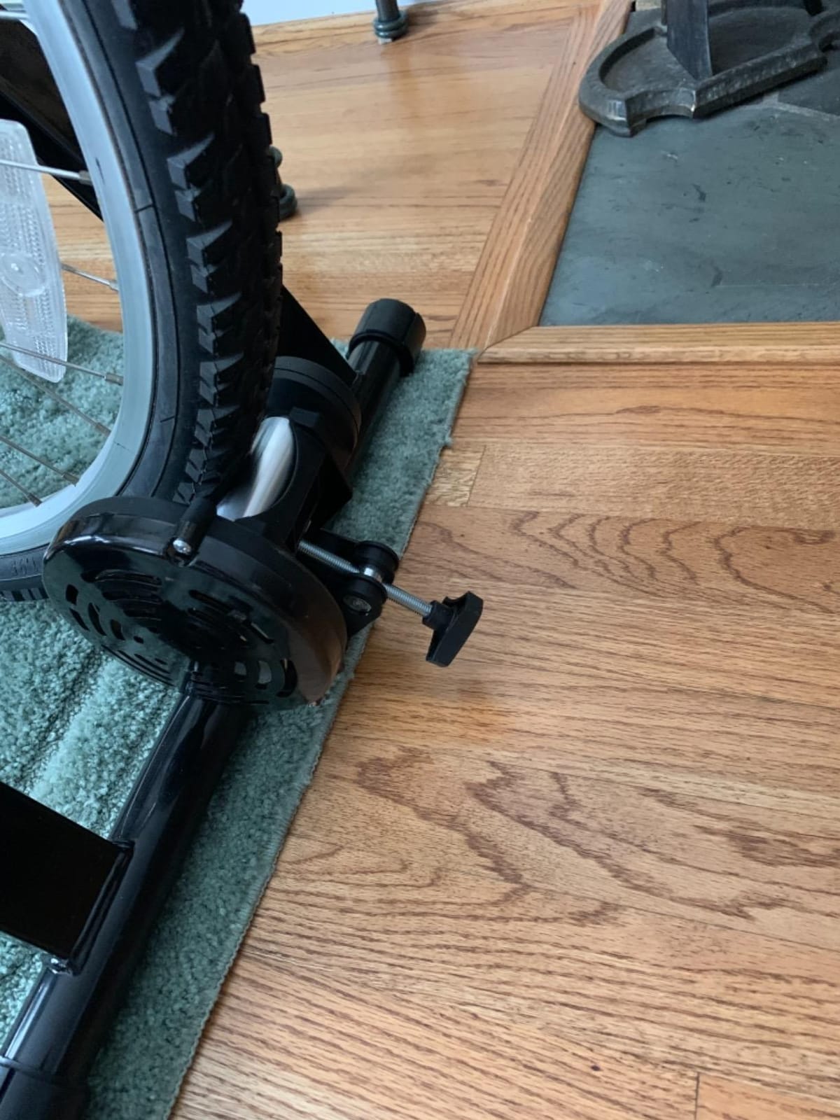 Yaheetech Magnetic Steel Bike Trainer Stand for Indoor Riding, 26-28in/700C | Quiet, Adjustable Magnetic Resistance and a Sturdy Steel Frame Keep Your Road or Mountain Bike Stable for Indoor Training customer photo 1