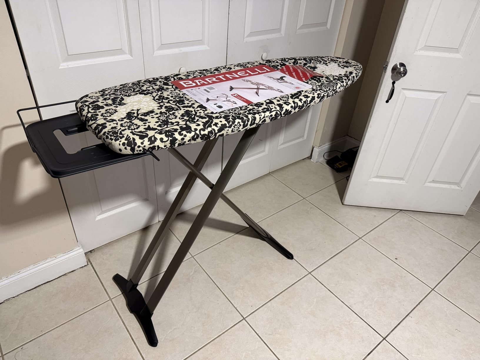Bartnelli Pro Luxury Ironing Board - Extra Wide 51x19 Ironing Surface, Ultra-Premium Aluminum Build, Includes Steam Iron Rest, Adjustable Height, Foldable, European Made customer photo 2