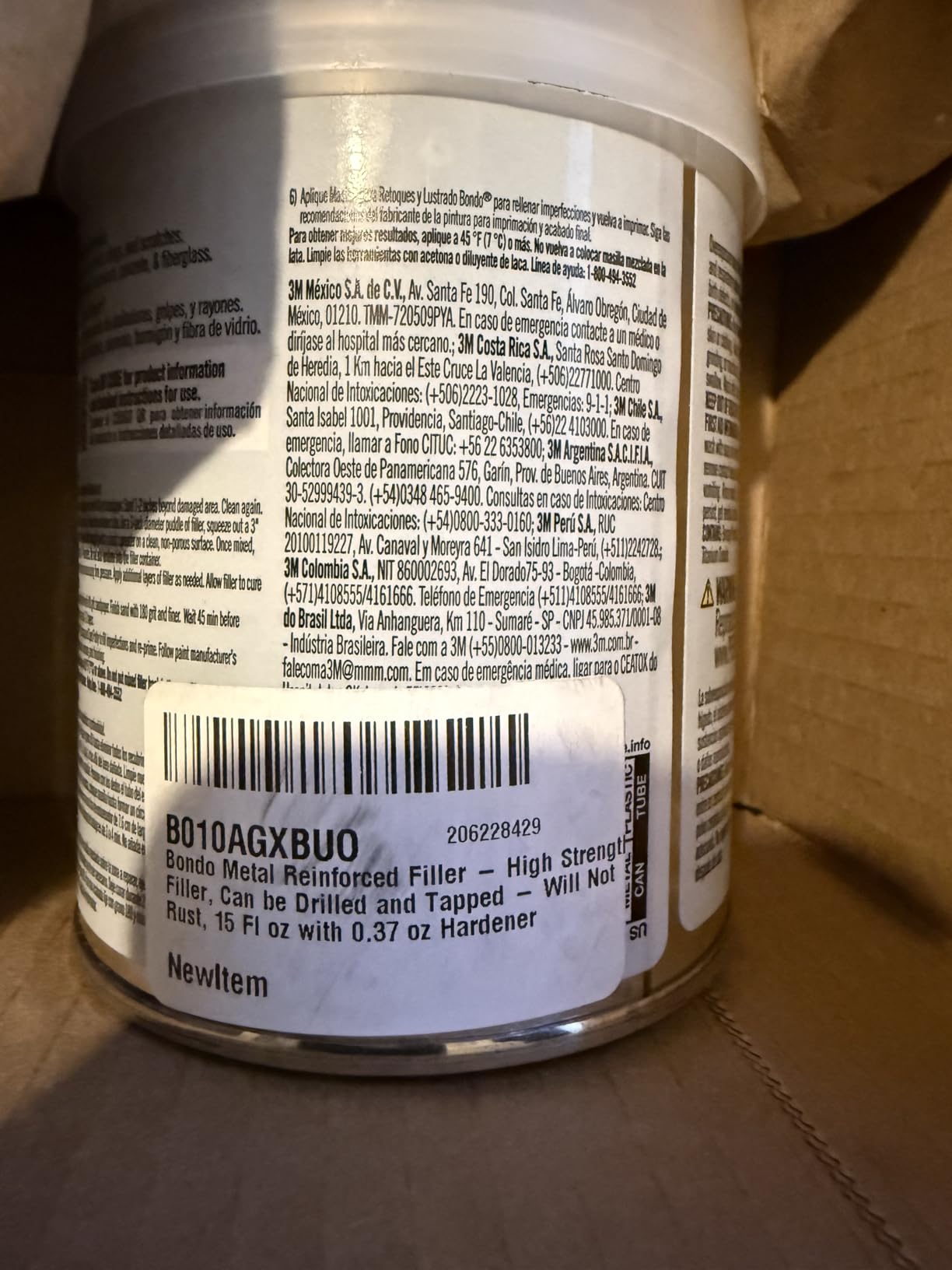 Bondo Metal Reinforced Filler - High Strength Filler, Can be Drilled and Tapped - Will Not Rust, 15 Fl oz with 0.37 oz Hardener customer photo 1