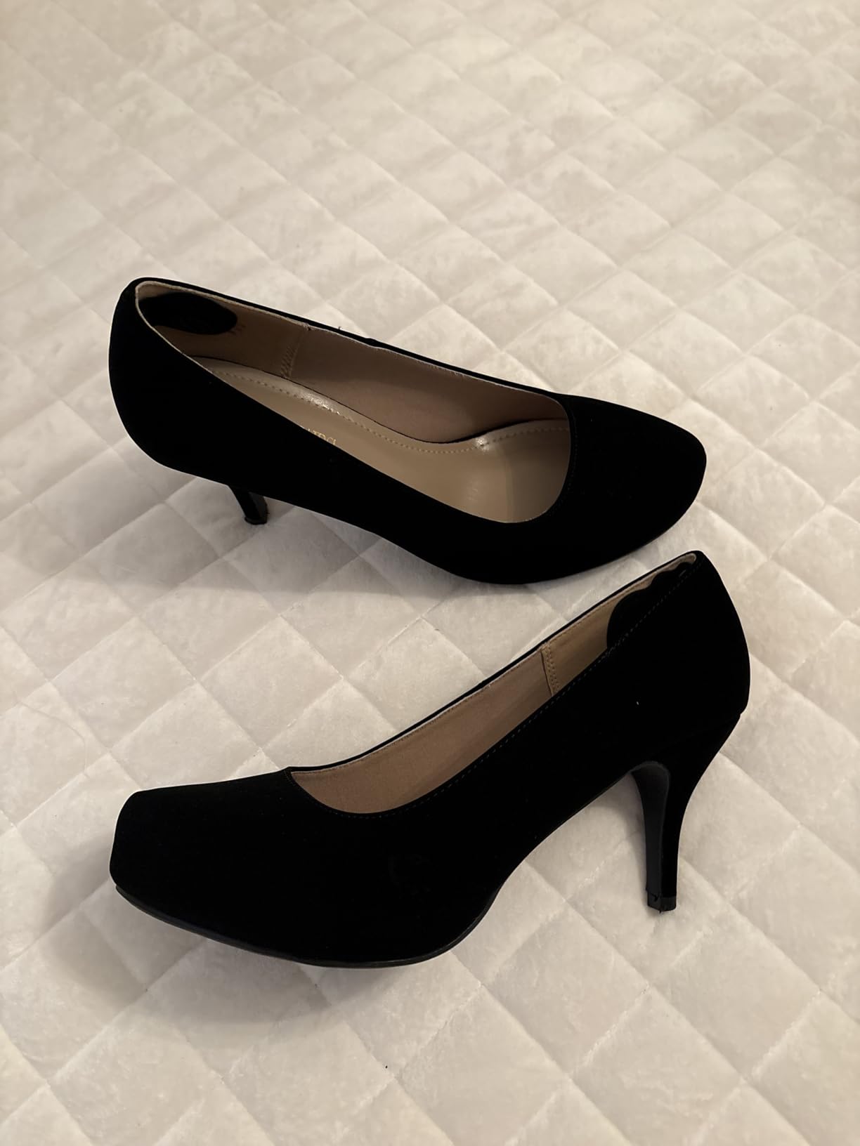DREAM PAIRS Women's Low Platform Stiletto Heels Pumps customer photo 1