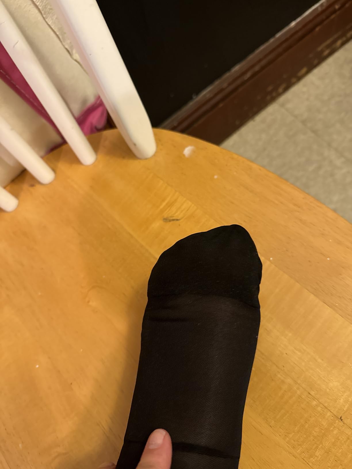 ABSOLUTE SUPPORT Sheer Womens Compression Socks 15-20 mmHg | Made in USA, knee high stockings, hose supports circulation & varicose veins, reduces swelling, re-inforced heel & toe, A101 customer photo 1