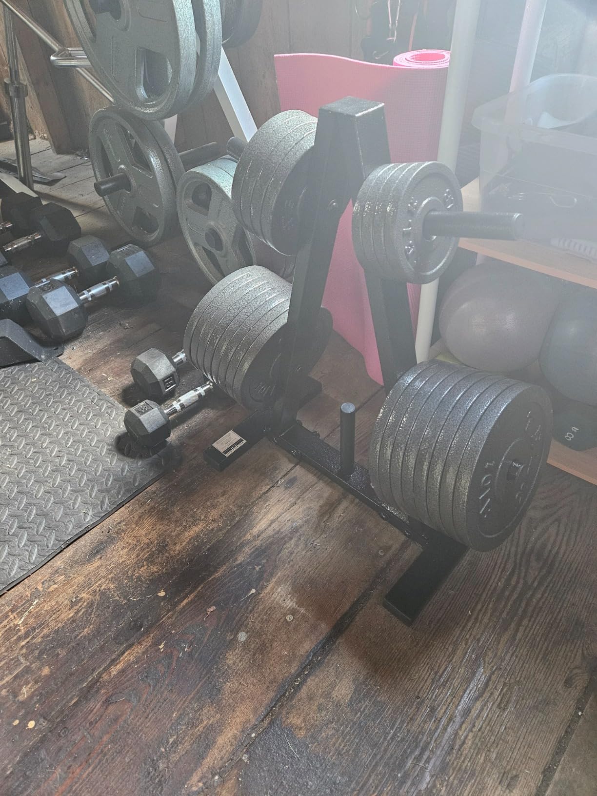 TELK - Adjustable Dumbbell Set - Home Gym Weight Set with Baked Enamel Cast Iron Plates - Space-Saving Free Weights for Strength Training customer photo 2