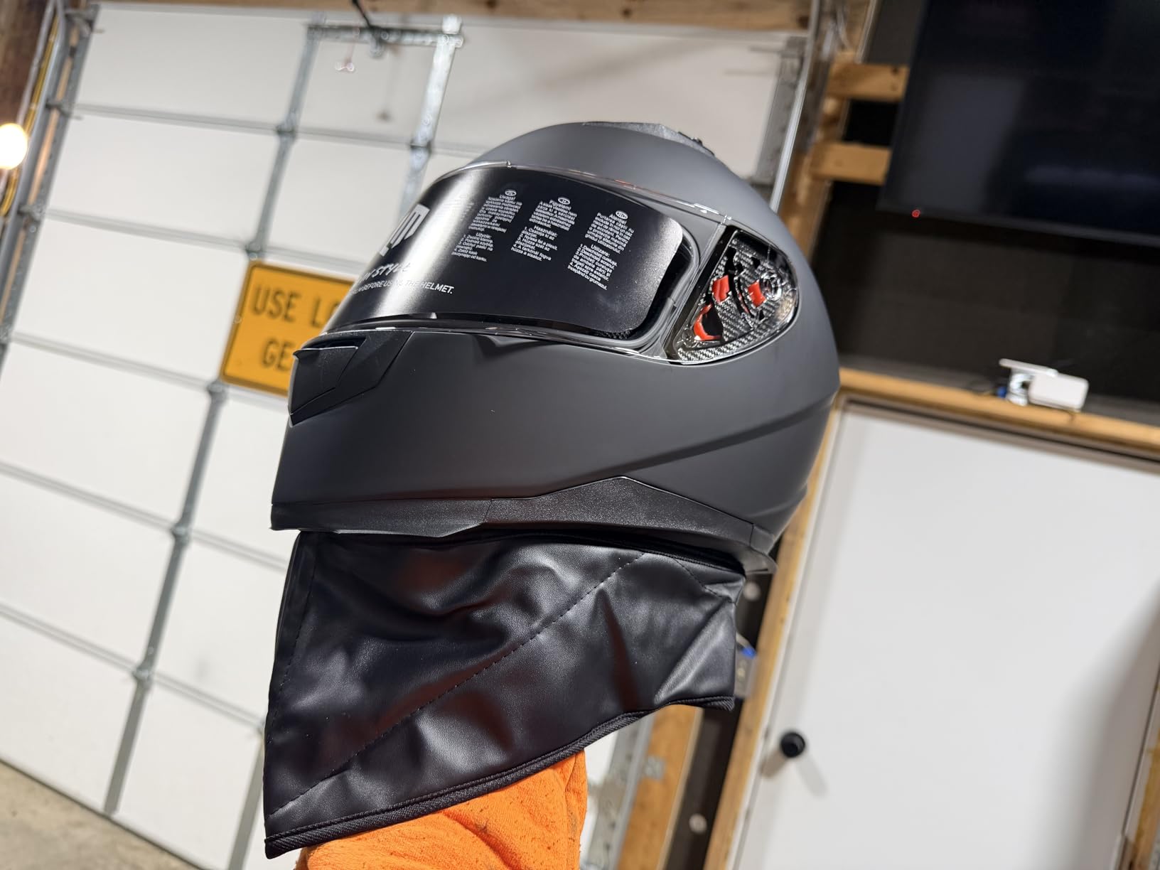 ILM Full Face Motorcycle Helmets for Adult Men and Women DOT Model ILM-313 | Include Clear and Tinted Visors Plus Storage Bag, Removable Winter Neck Scarf, All-Season Ventilation, Street Bike/Motorbike customer photo 2
