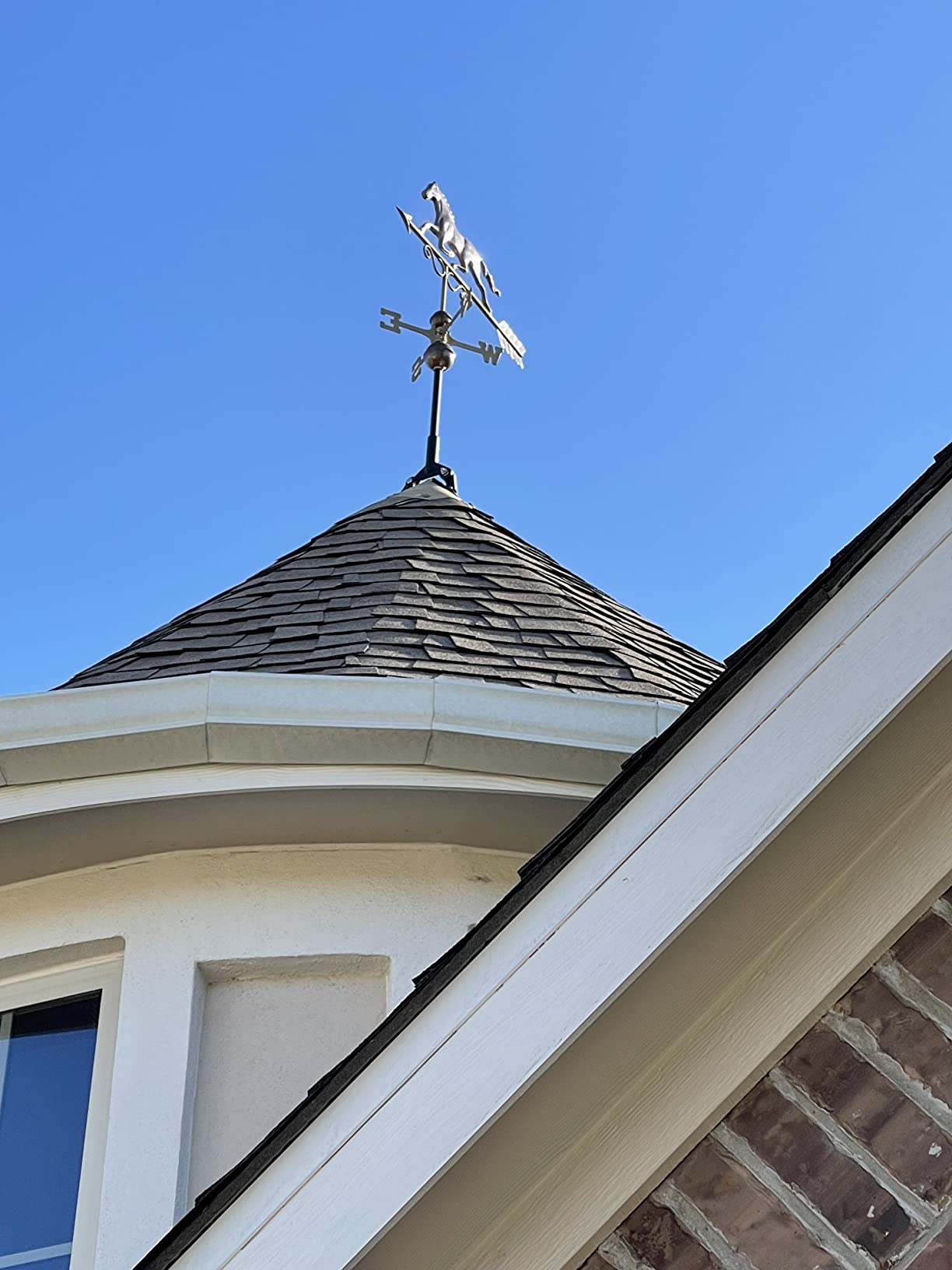 Good Directions Polished Copper Galloping Horse Weathervane - Decorative Rooftop Accent for Barns, Homes, Sheds, and Cupolas - Durable & Handcrafted customer photo 2