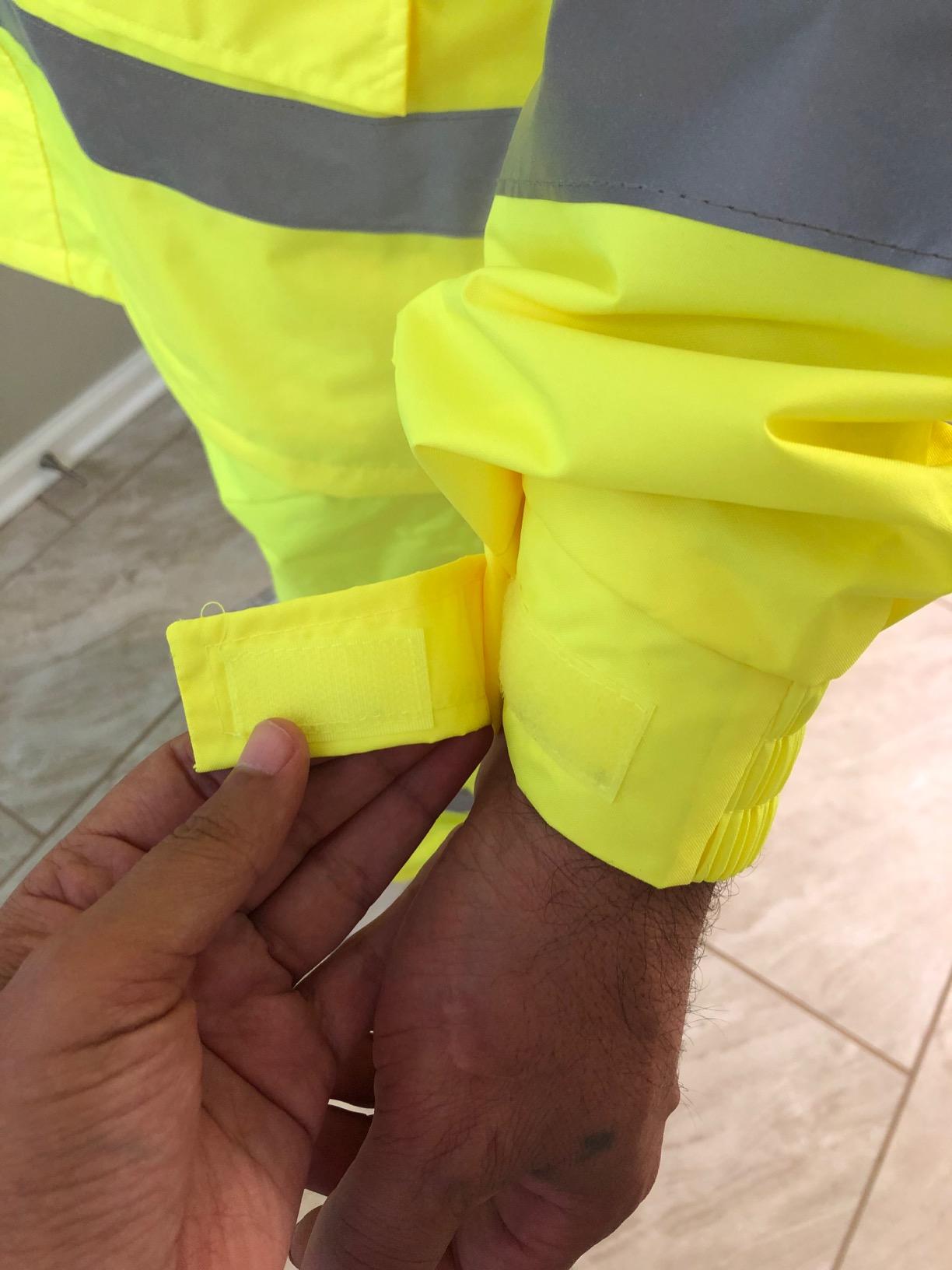 JORESTECH Safety Rain Set/Jacket Reflective High Visibility Yellow Black JK-03 / Pants Lime ANSI 150D Heavy Duty PANTS-03 customer photo 2
