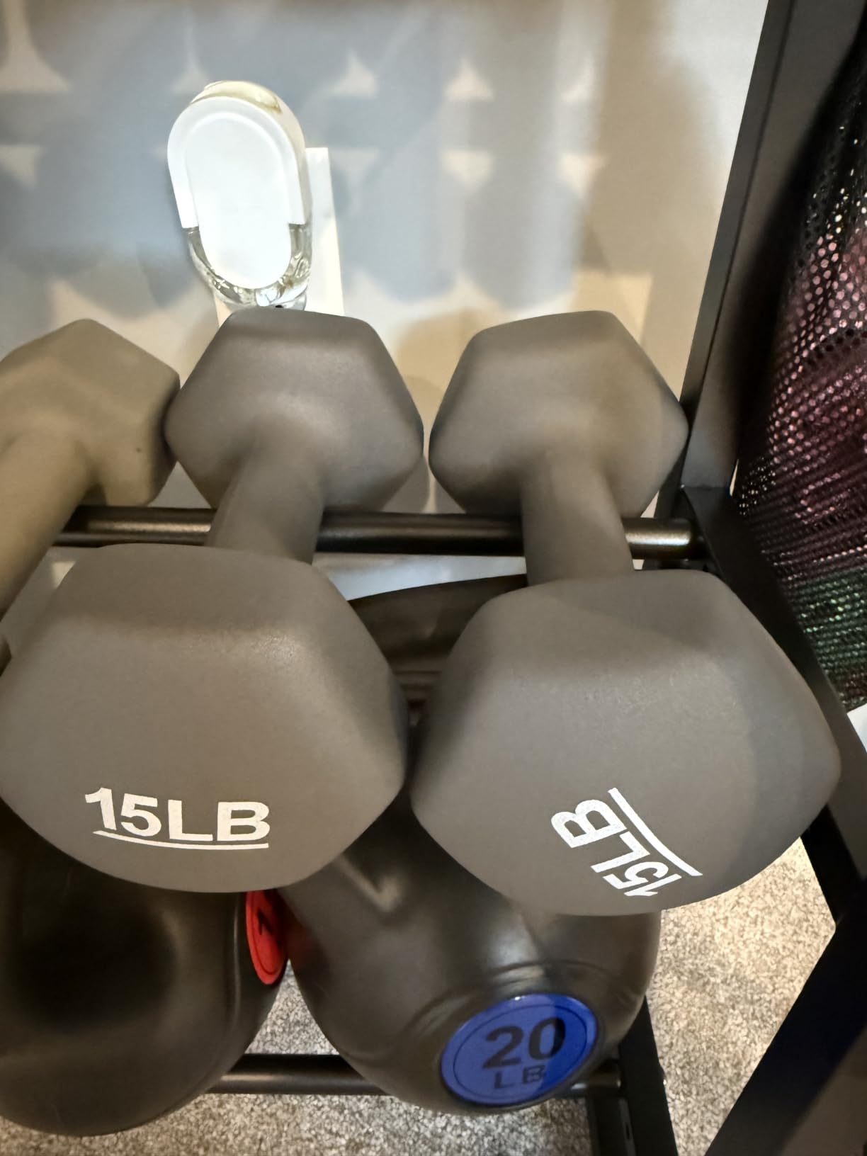 Amazon Basics Neoprene Dumbbell Hand Weights for Exercise and Muscle Toning customer photo 1