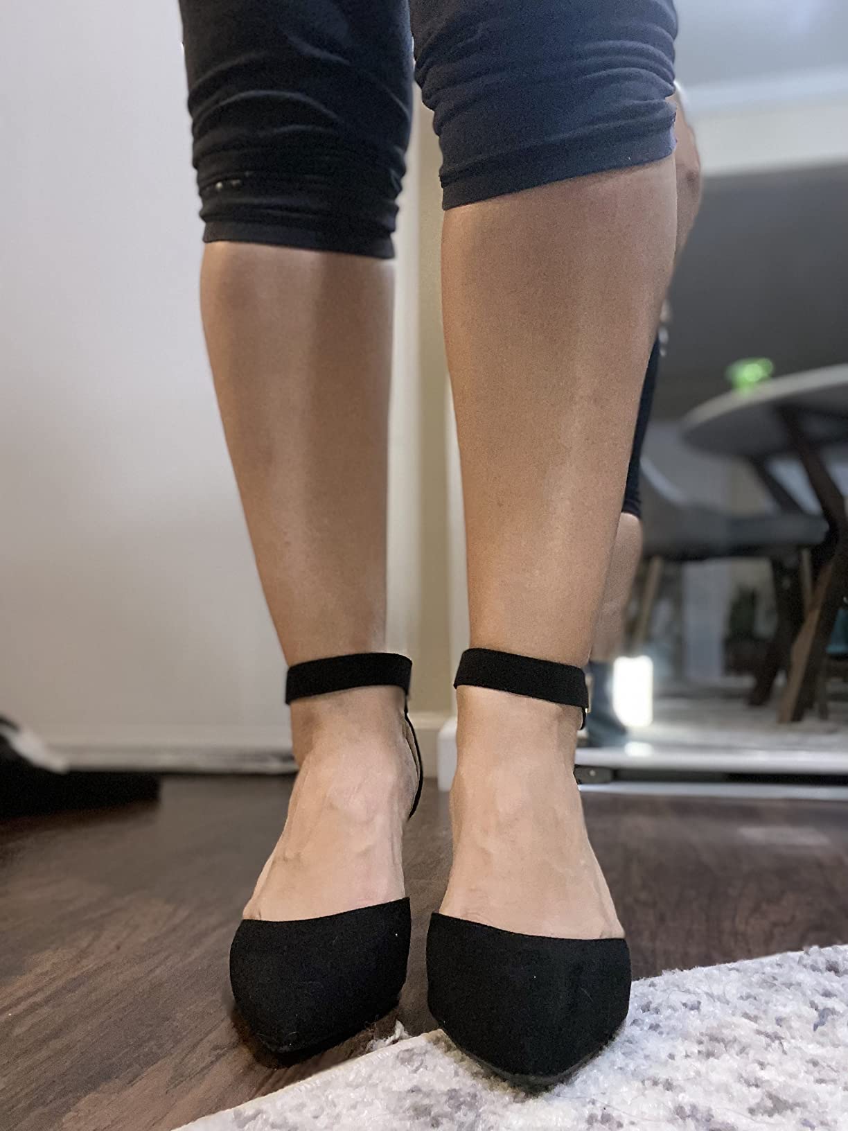 DREAM PAIRS Women's Kitten Heels Ankle Strap Pumps customer photo 1