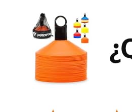 Pro Disc Cones (Set of 50) - Agility Soccer Cones with Carry Bag and Holder for Sports Training, Football, Basketball, Coaching, Practice Equipment, Kids - Includes 15 Best Cone Drills Book customer photo 2