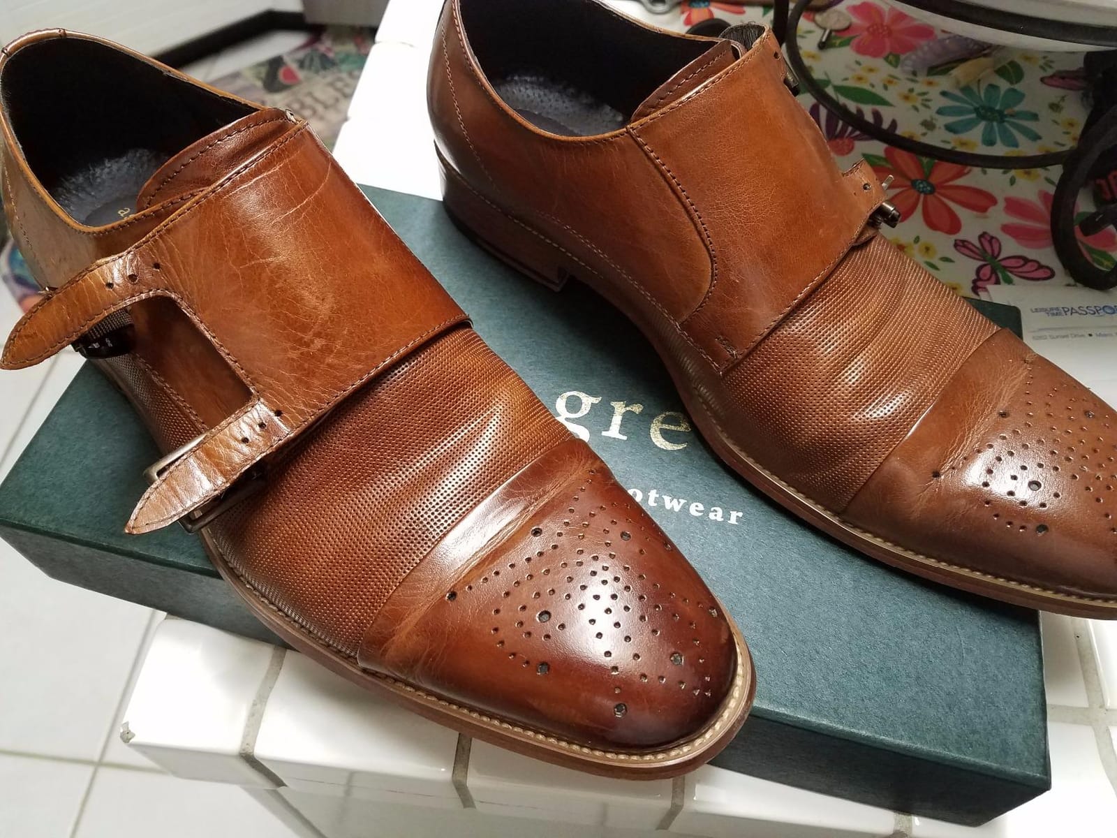 Asher Green AG1101 - Men's Dress Shoes, Formal Men's Shoes - Genuine Calf Leather Double Monk Strap customer photo 1