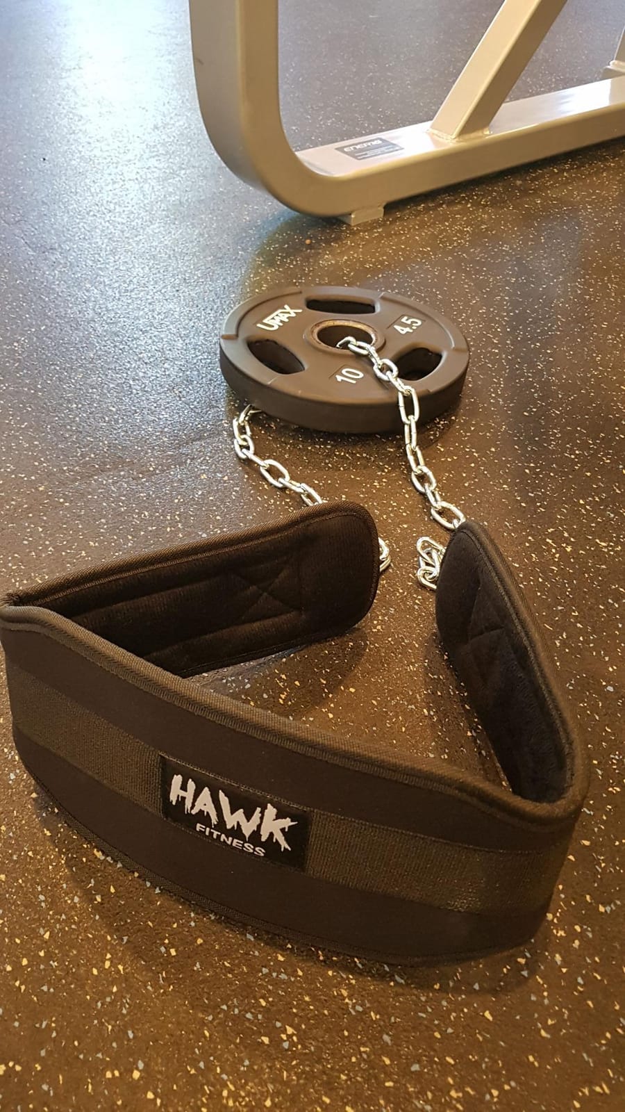 Hawk Sports Dip Belt with Chain for Bodyweight Exercises, Black 6