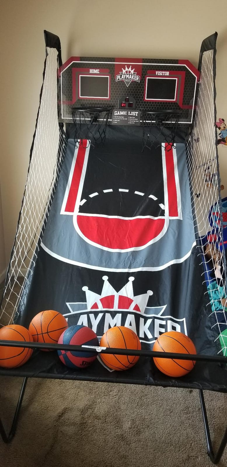 Triumph Playmaker Shootout Basketball Arcade Game - Electronic Scorer, LED Display, 8 Game Modes, 4 Balls, Pump & Quick Connect Frame - Fast-Paced Indoor Fun for Kids, Teens & Family Game Nights customer photo 1
