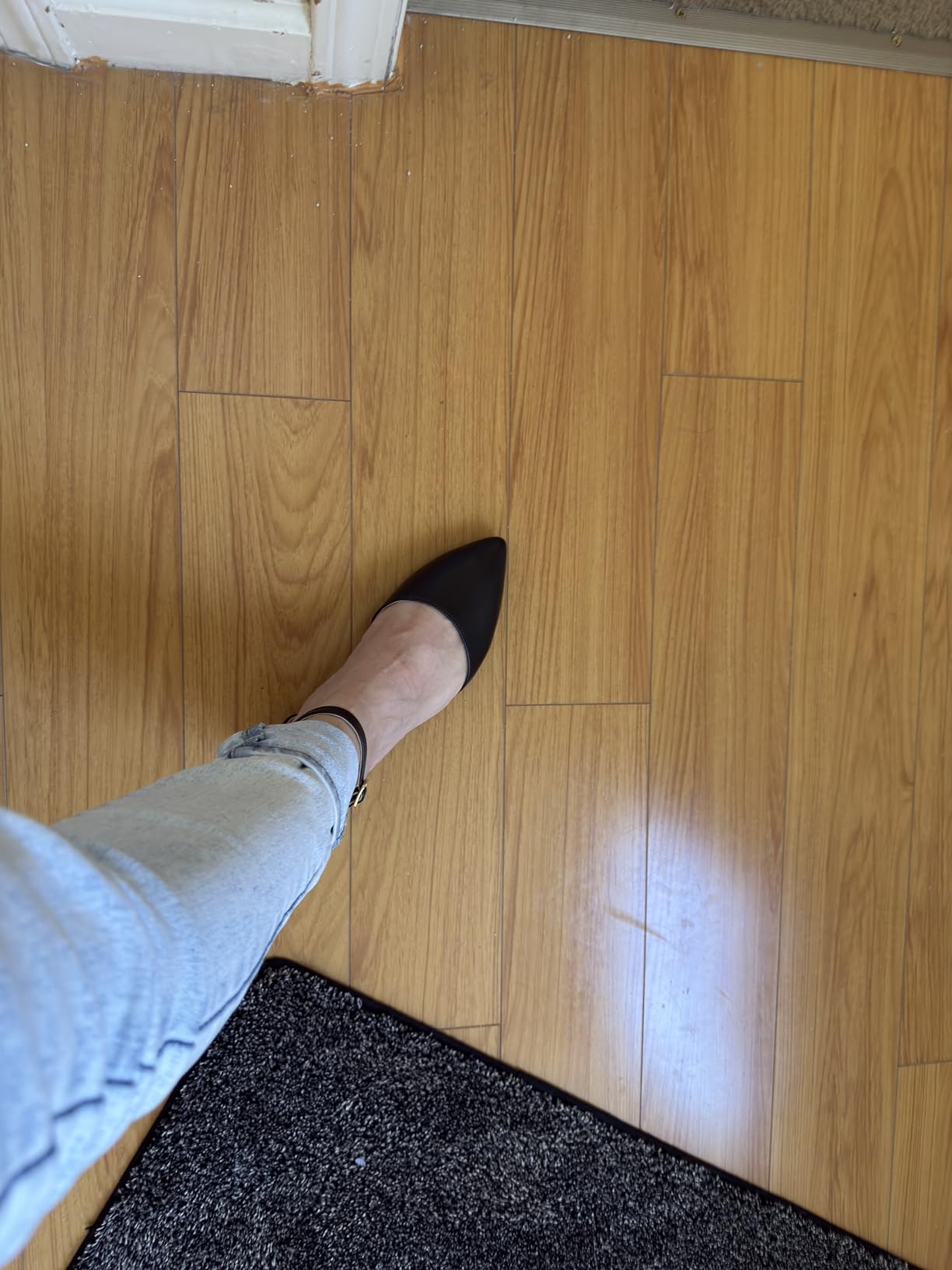 DREAM PAIRS Women's D'Orsay Pointed Toe Flats | pointed toe ankle strap shoes,dress classic sparkly fashion comfortable flats,for daily party wedding occasion customer photo 1