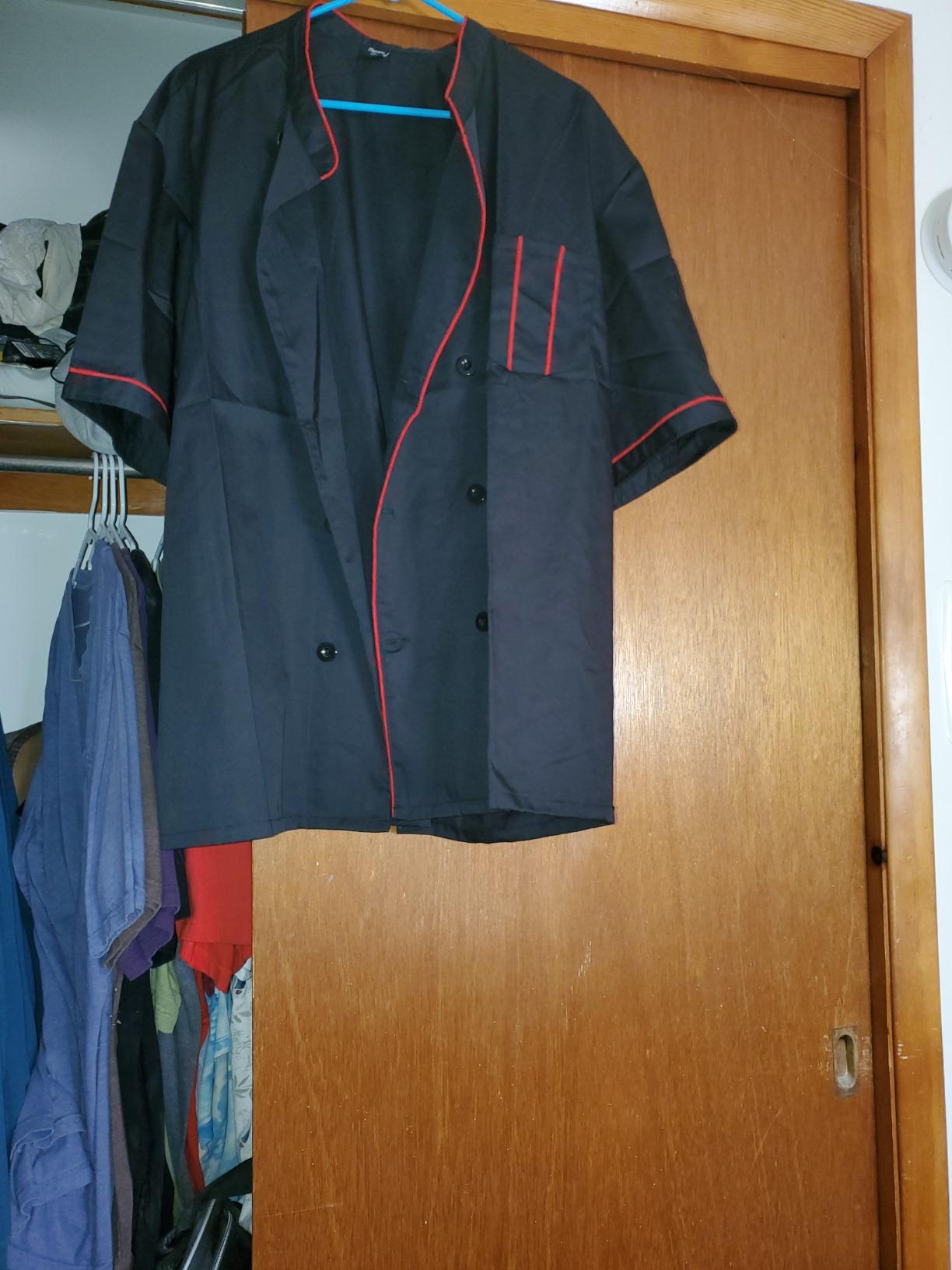 TopTie Unisex Short Sleeve Chef Coat Jacket customer photo 2
