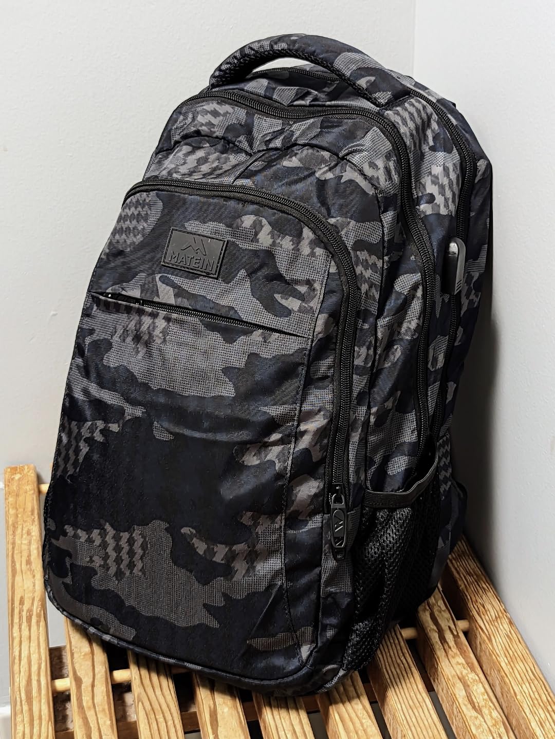MATEIN Travel Laptop Backpack, 15.6 Inch College School Computer Bag, Grey customer photo 1