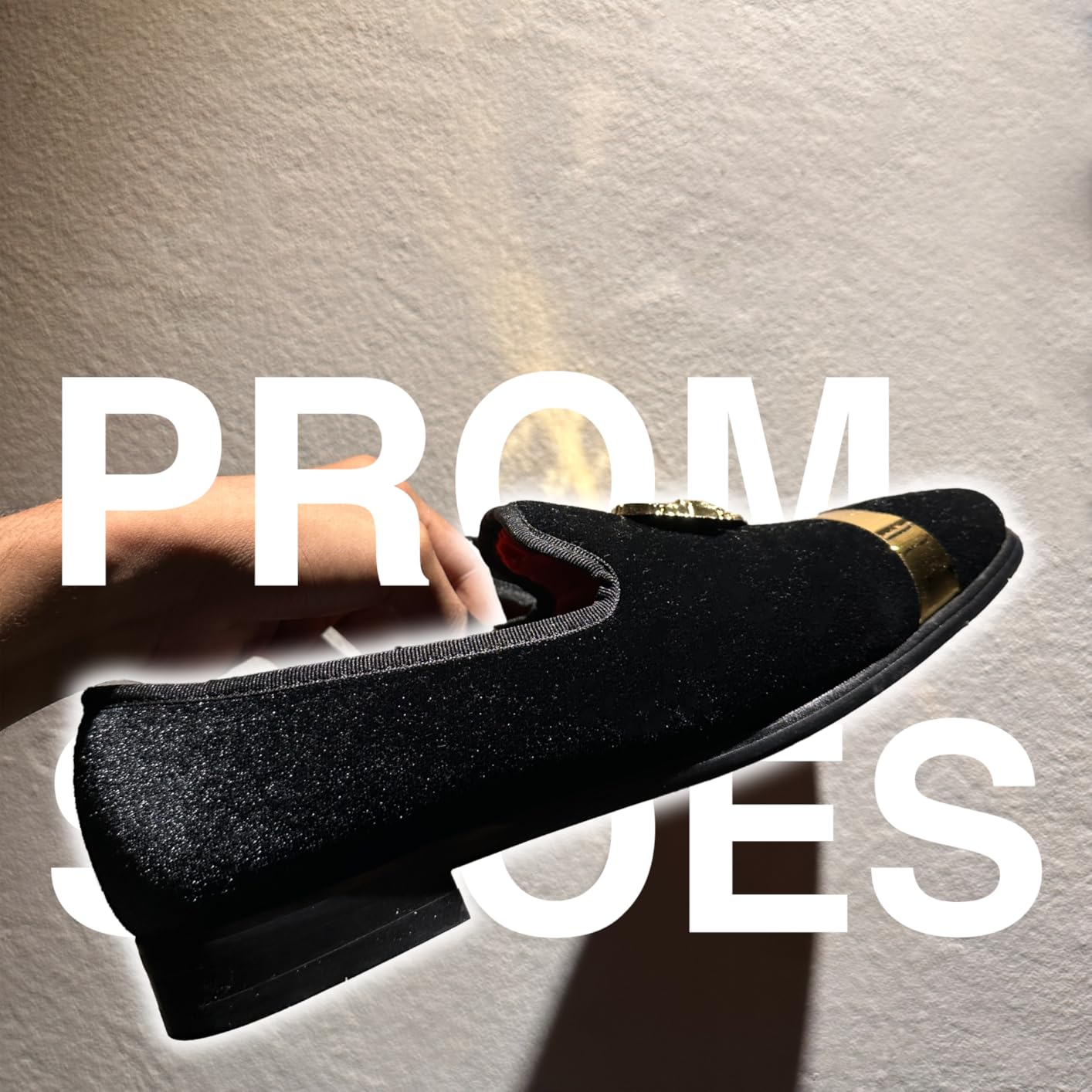 ELANROMAN Men's Velvet Loafers Dress Fashion Wedding Party Prom Shoes customer photo 1