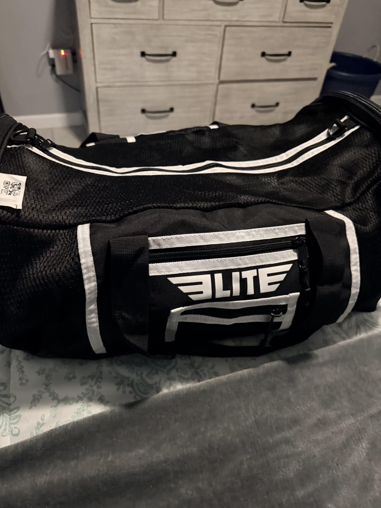 Elite Sports Boxing Gym Duffle Bag for MMA, BJJ, Jiu Jitsu gear, Duffel Athletic Gym Boxing Bag customer photo 2