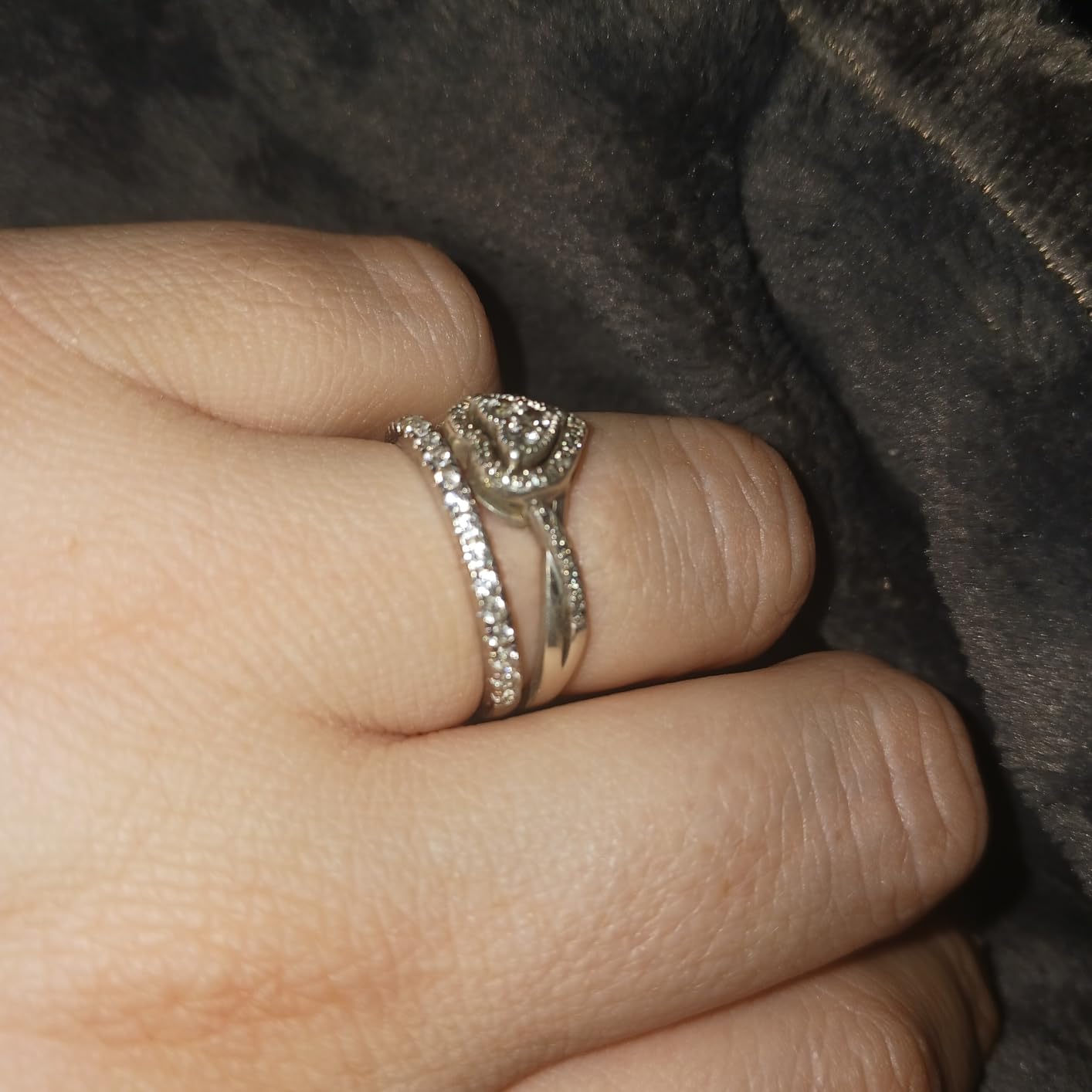 EAMTI 925 Sterling Silver Wedding Bands for Women Eternity Ring Size 3-13 customer photo 1