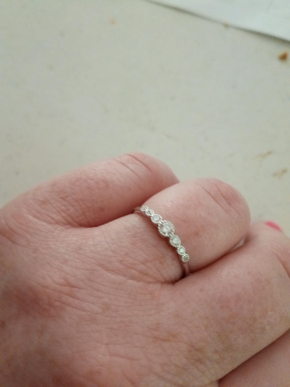 BORUO 925 Sterling Silver Ring, Eternity Wedding Band, Sizes 4-12 customer photo 2