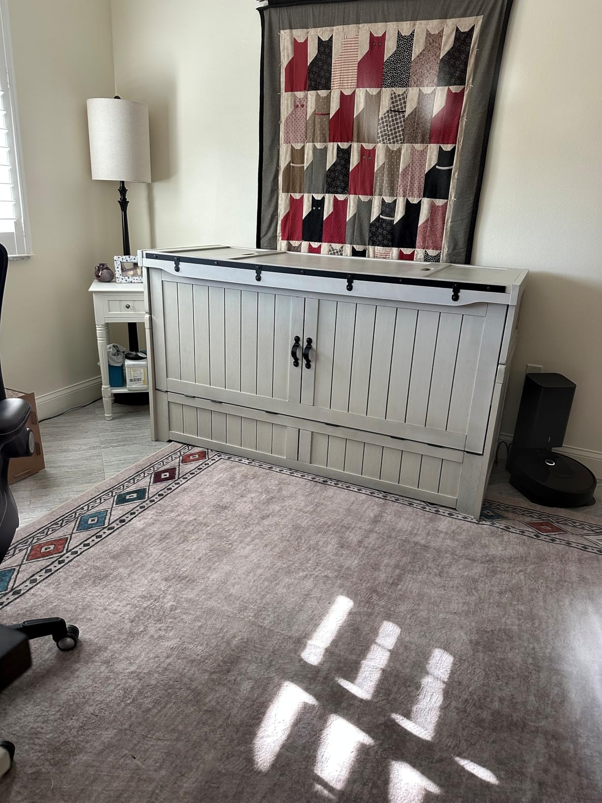 NIGHT & DAY Furniture Murphy Cube Cabinet Bed (Cherry) customer photo 1