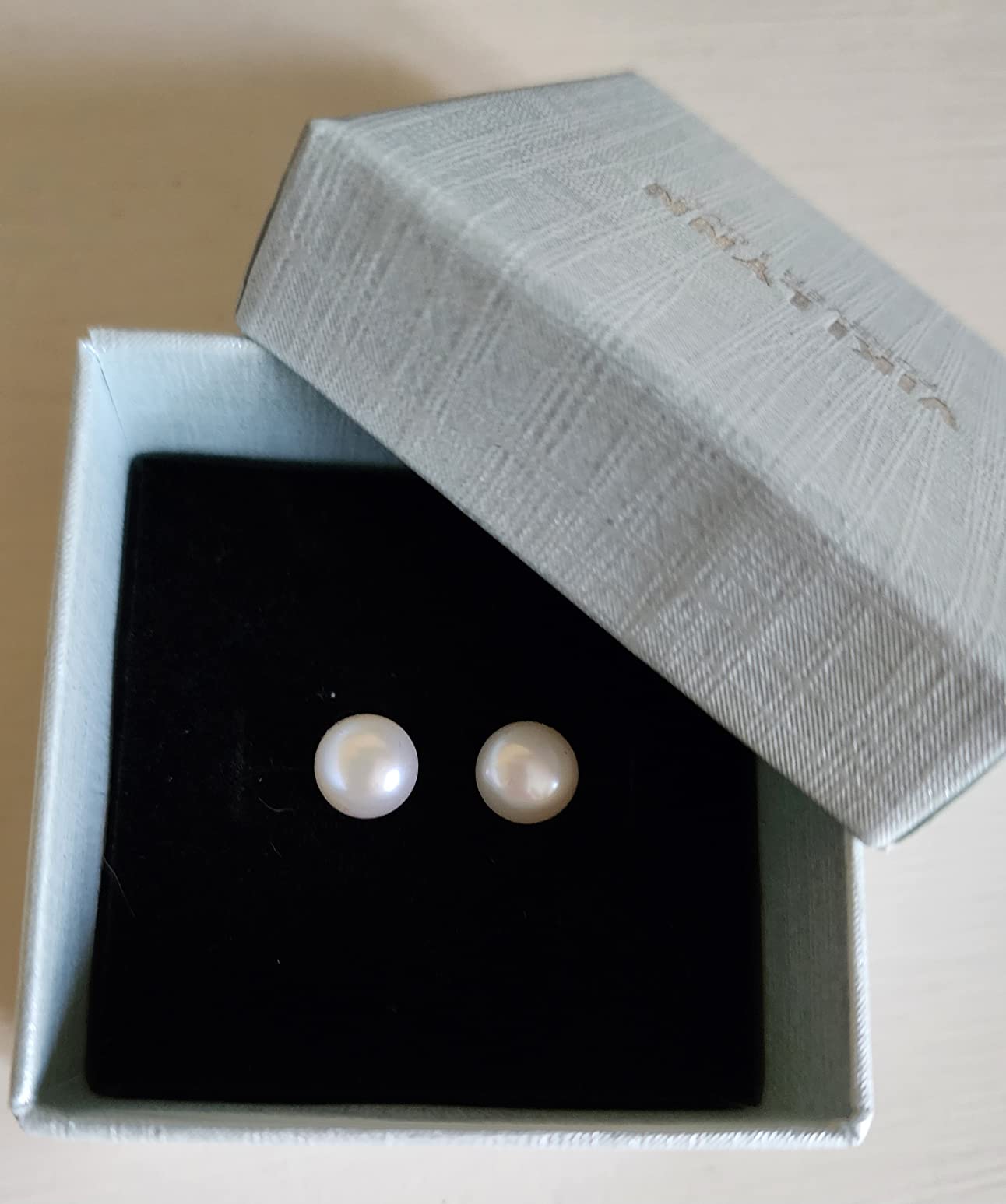 VIKI LYNN Pearl Stud Earrings for Women Freshwater Cultured Pearl Earrings with Sterling Silver Studs Dainty Women's Jewelry customer photo 1