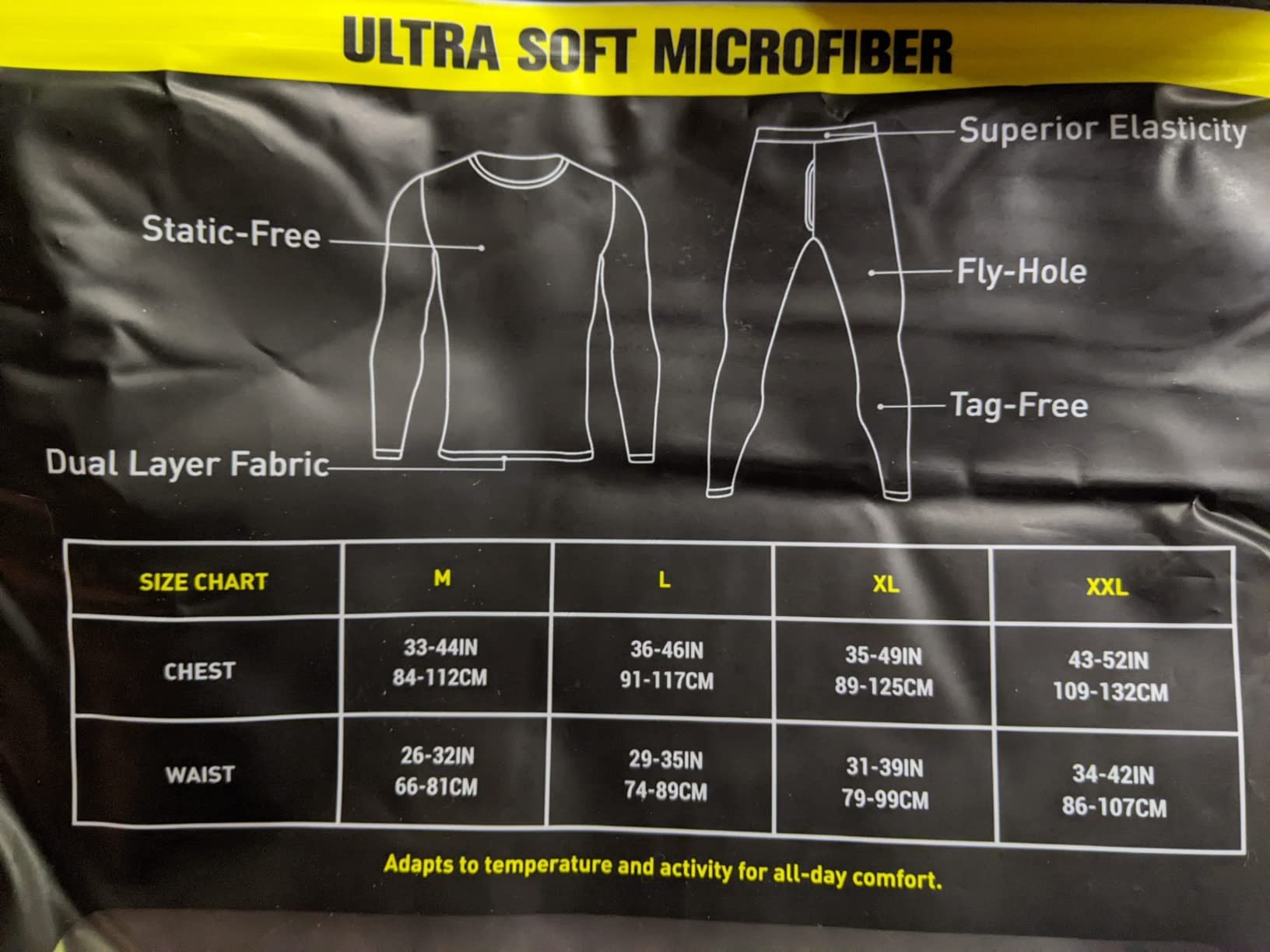 Thermal Underwear for Men Long Johns Base Layer Fleece Lined Winter Warm customer photo 1