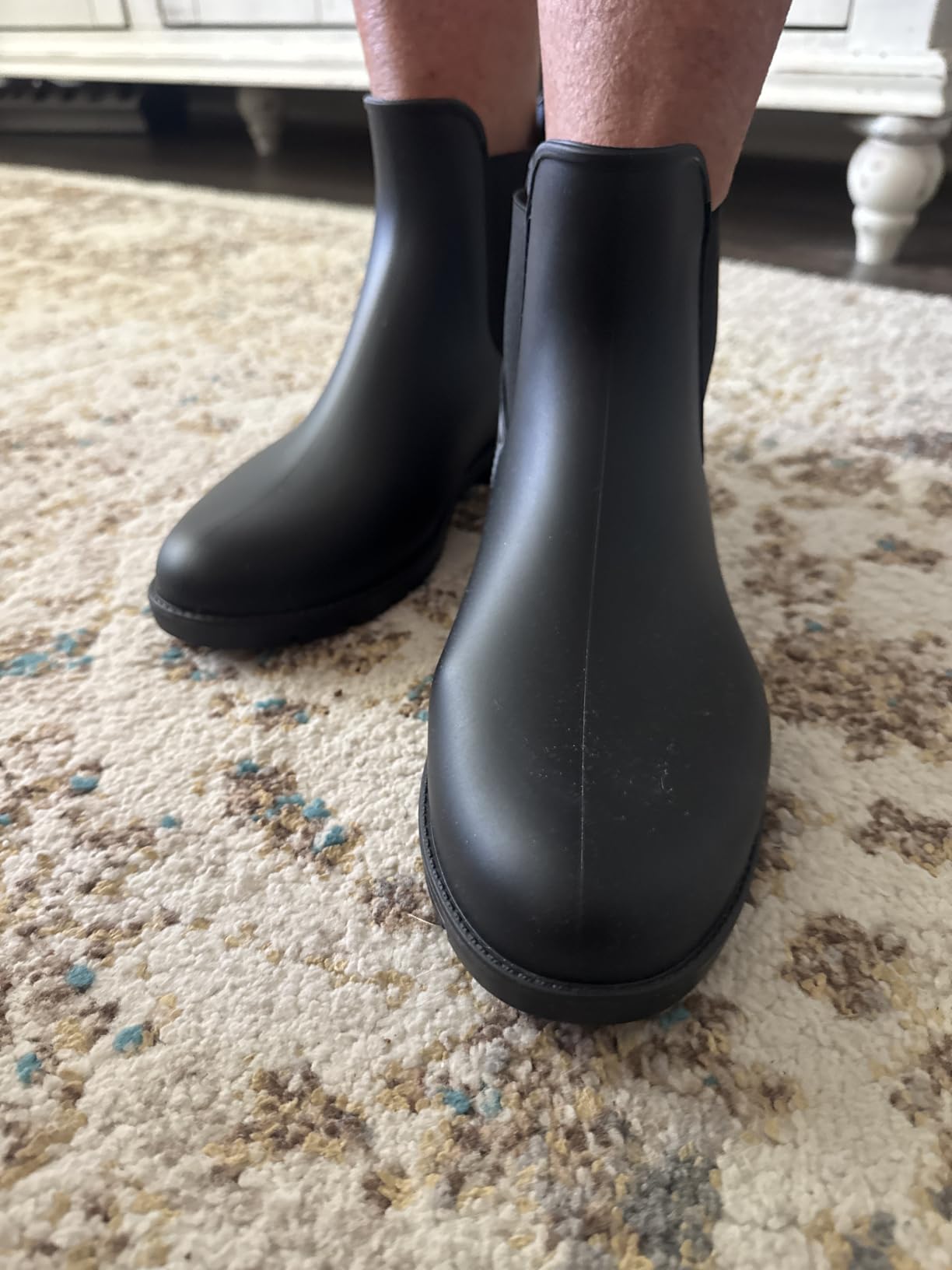 Women's Ankle Rain Boots Waterproof Chelsea Boots customer photo 1