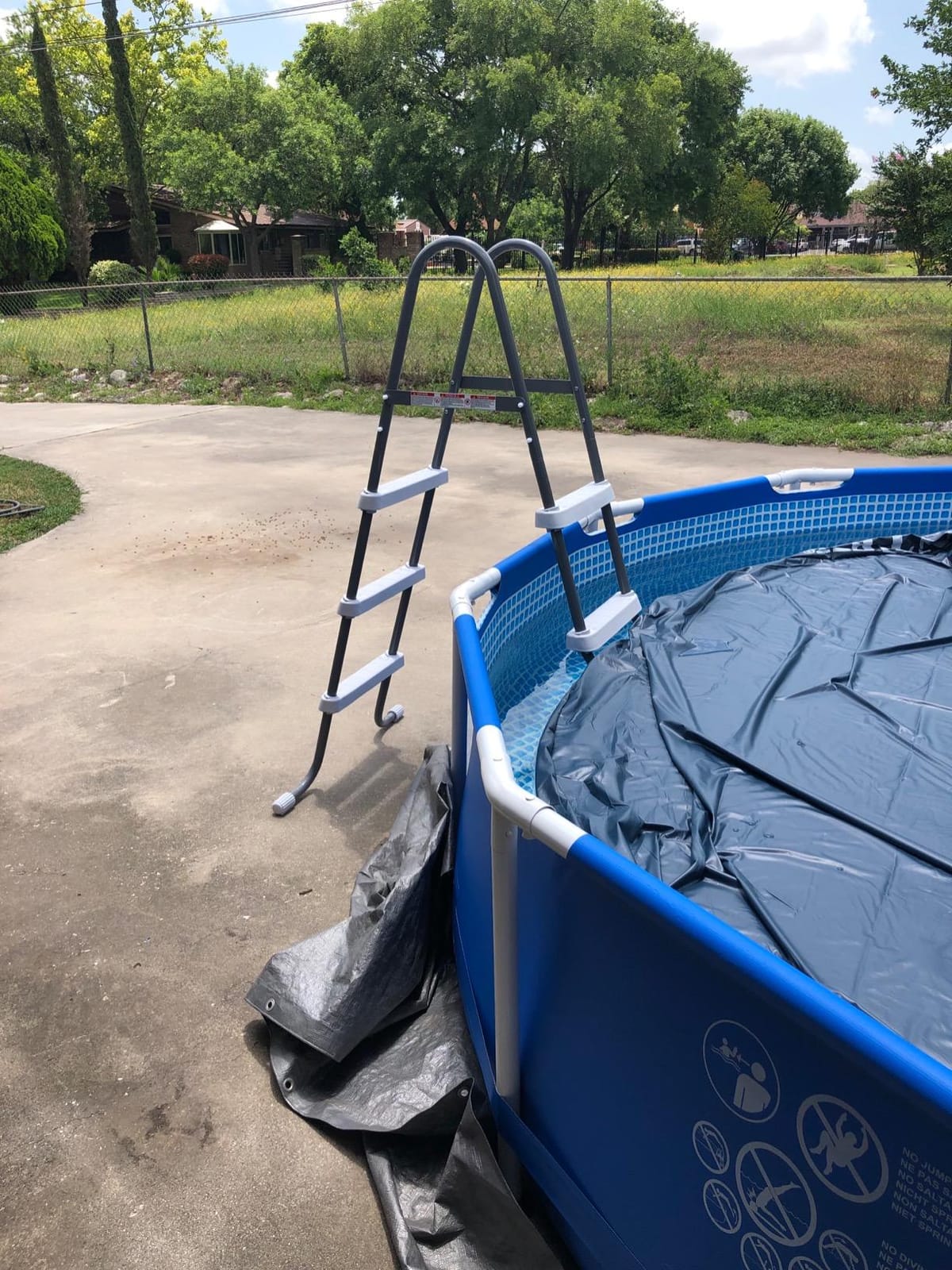 Intex Above Ground Steel Frame Swimming Pool Ladder for 42-in. Wall Height Pools customer photo 1