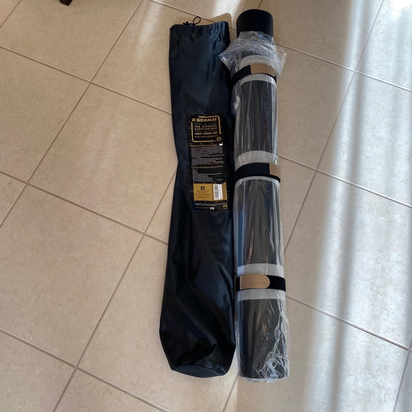 GXMMAT Large Exercise Mat 6'x4'/6'x5'/6'x6'(7mm) High-Density Wide Workout Mats for Home Gym & Garage Flooring, Non-Slip Thick Cardio Mat for MMA, Weights, Fitness, Shoe-Friendly customer photo 2