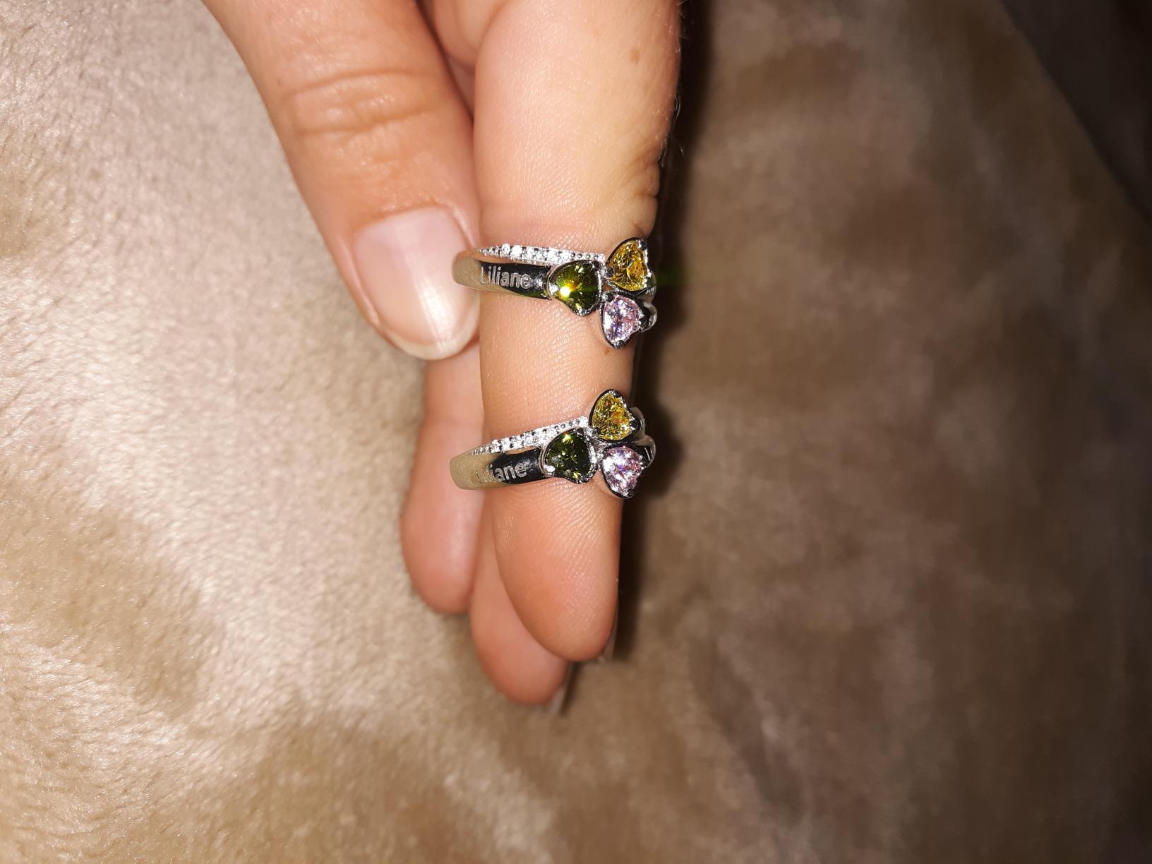 Customized Birthstone Ring for Women, Personalized Mothers Ring customer photo 2