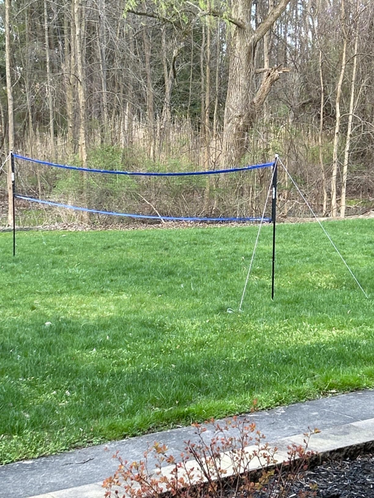 GSE Badminton Complete Set with Net, 4 Rackets 3 Shuttlecocks & Carry Bag | Easy Assembly Net Set, 2' H x 20' L Nylon Net, Stable Stakes, Outdoor Yard Lawn Game Set for Backyard, Park, Beach and Lawn customer photo 2