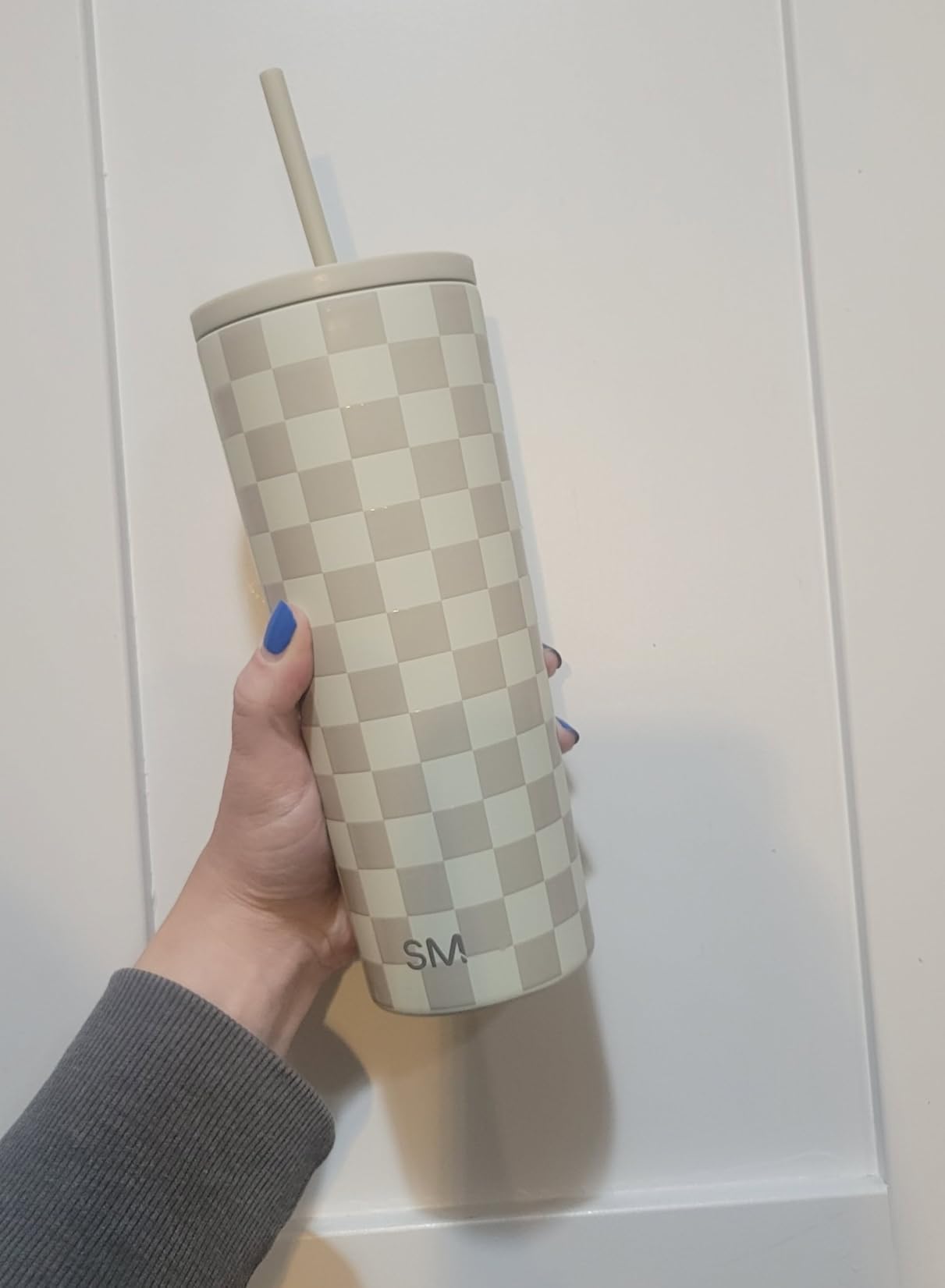 Simple Modern Iced Coffee Tumbler, Insulated | 24oz | Black | Reusable Stainless Steel Cup, Travel Mug, Water Bottle with Straw | Cupholder Friendly & Spill Resistant, Midnight Black customer photo 1
