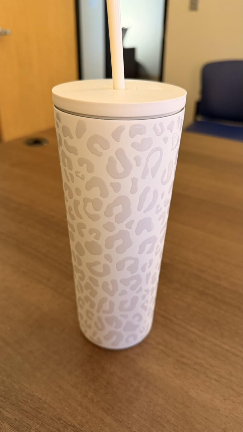 Simple Modern Iced Coffee Tumbler, Insulated | 24oz | Black | Reusable Stainless Steel Cup, Travel Mug, Water Bottle with Straw | Cupholder Friendly & Spill Resistant, Midnight Black customer photo 2