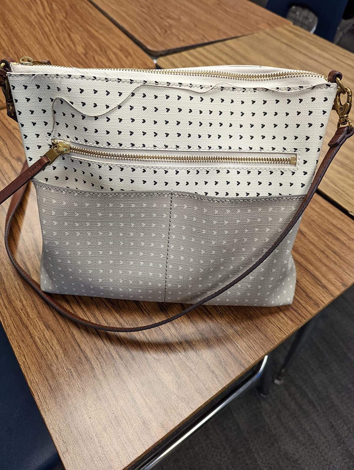 Fossil Women's Harper Leather Small Flap Crossbody Purse Handbag for Women customer photo 2