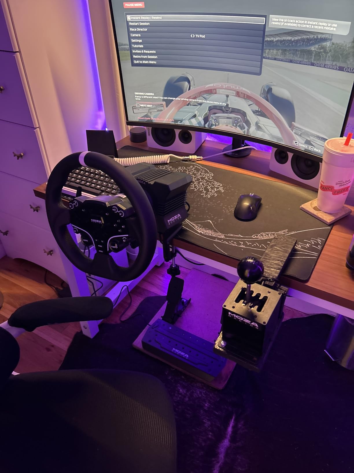 MOZA R5 All-in-One PC Gaming Racing Simulator 3PCS Bundle customer photo 1