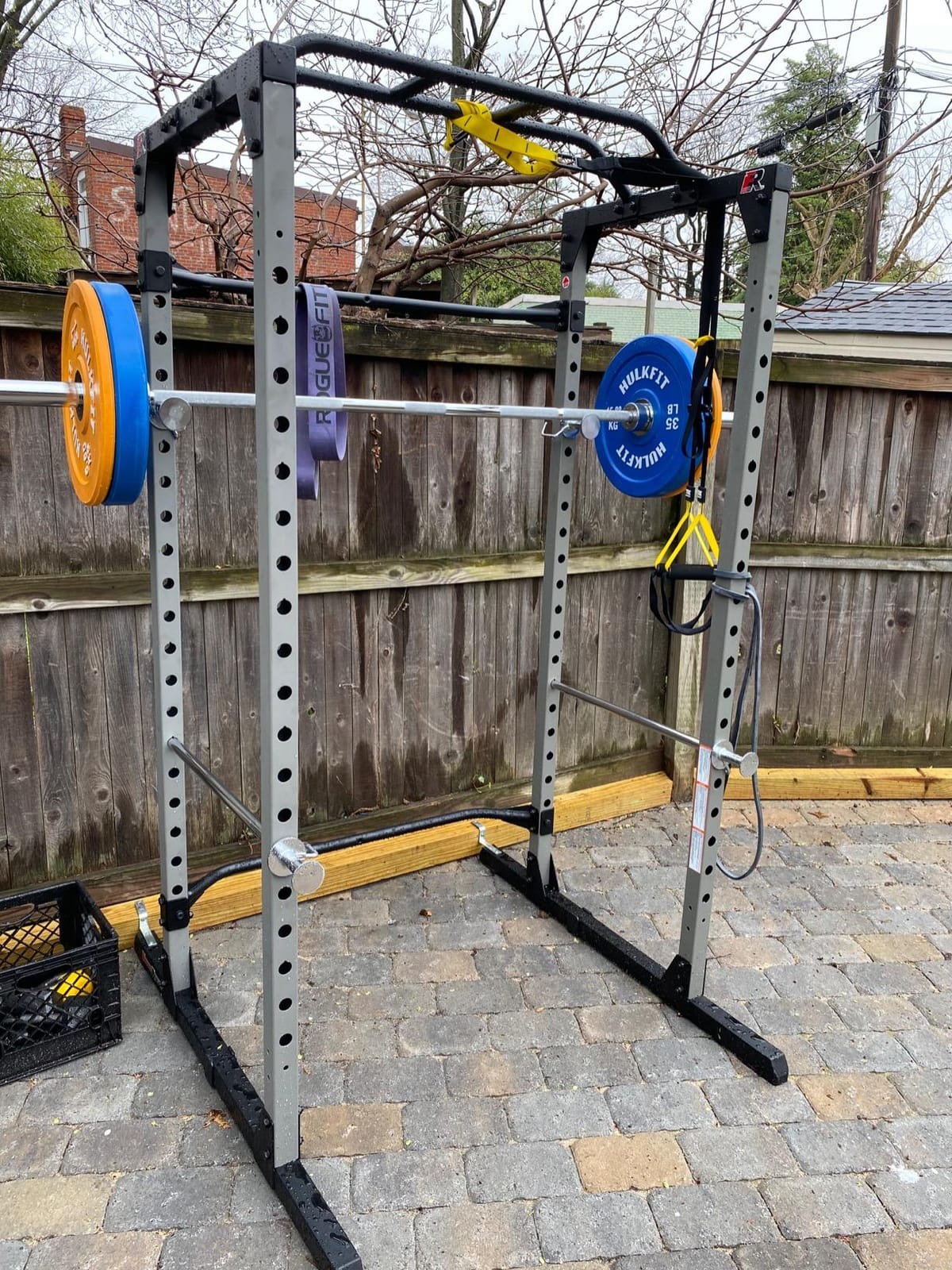 HulkFit 2-inch Sport Series Olympic Weight Plates Bumper Plates for Barbell Weightlifting Strength Training with Shock Absorbing Low Bounce Technology - Black & Multicolor customer photo 2