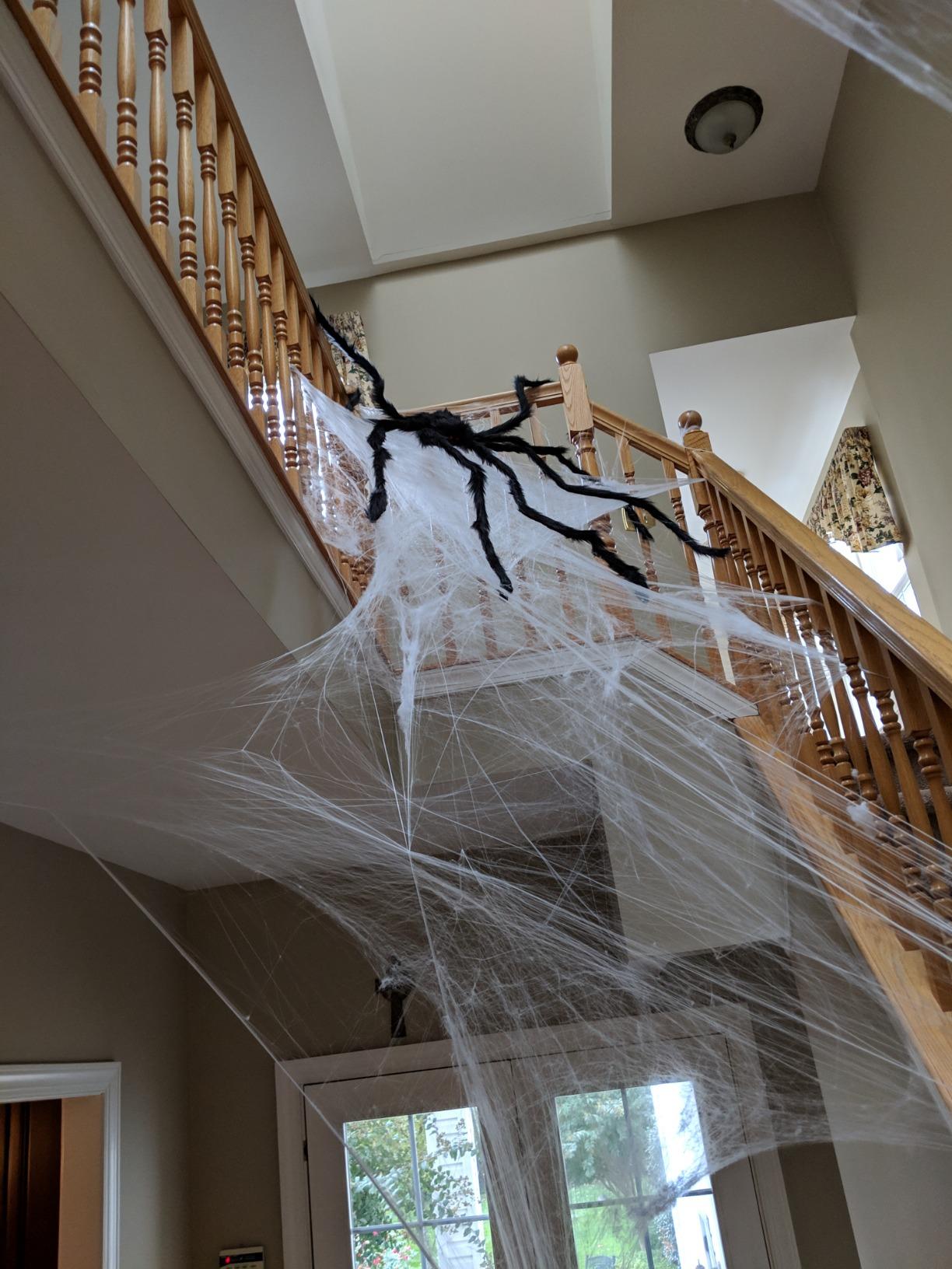 Halloween Outdoor Decorations Giant Spider: 6.5 FT Scary Large Spider Decor customer photo 1