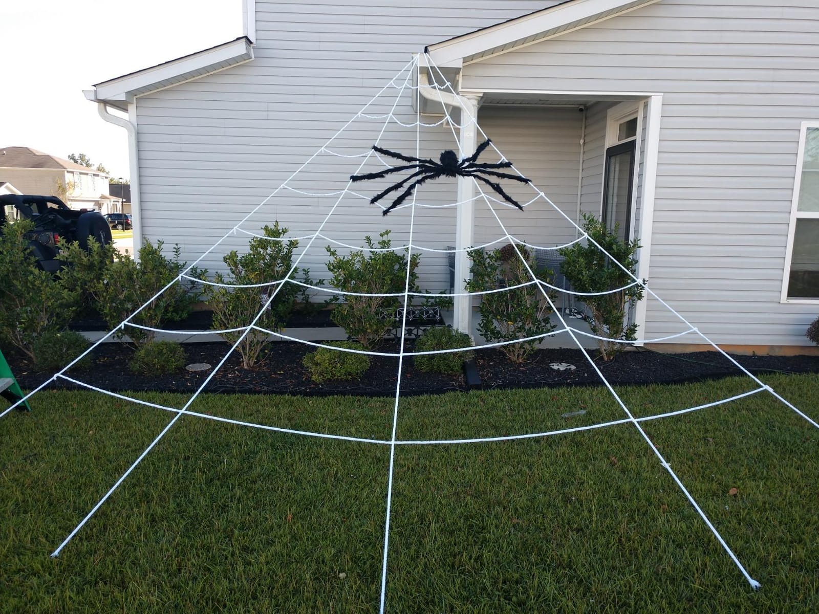 Halloween Outdoor Decorations Giant Spider: 6.5 FT Scary Large Spider Decor customer photo 2