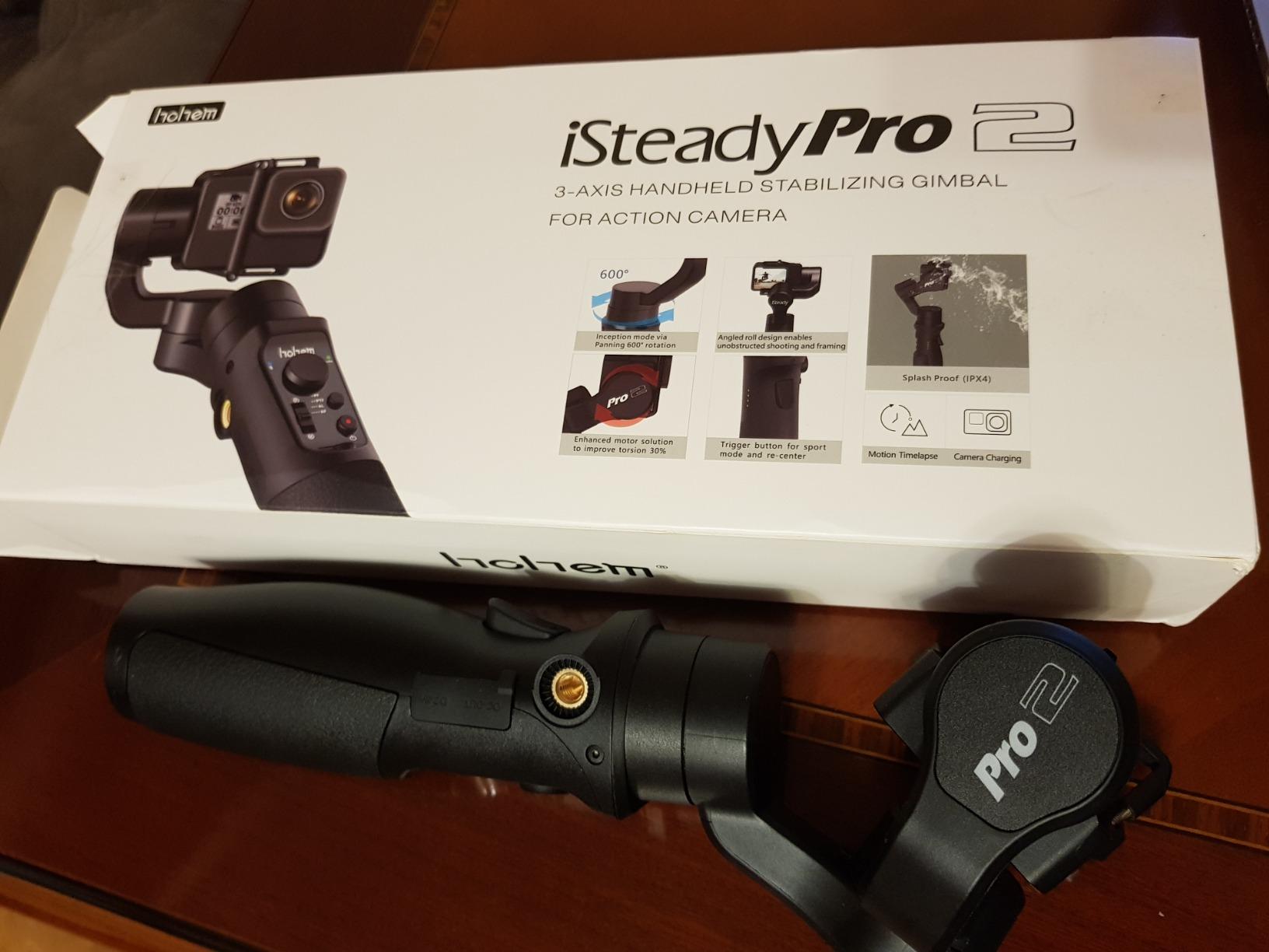 Hohem Action Camera Gimbal 3-Axis Handheld Stabilizer for GoPro Hero 12/11/10/9/8/7/6/5, Gimble Stabilizer for Osmo Action 4/3 Support WiFi Control Inception Sports Mode (iSteady Pro4) customer photo 1