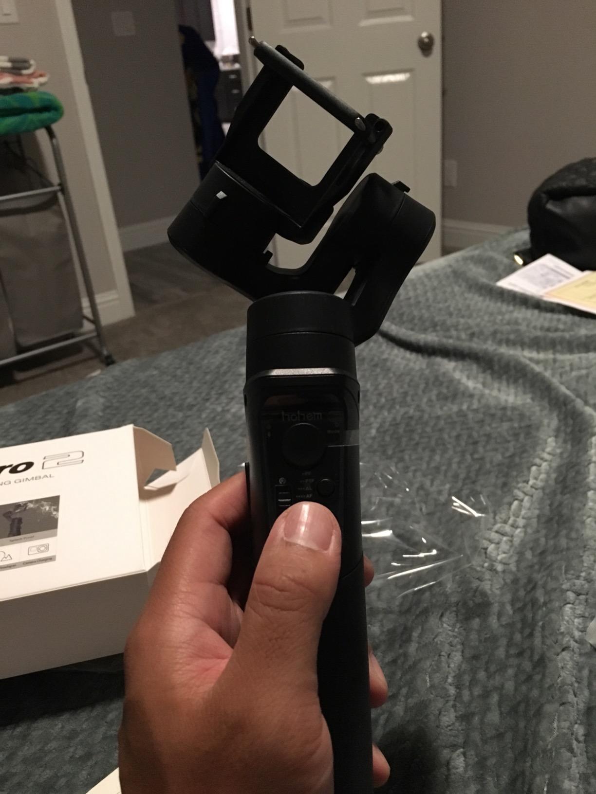 Hohem Action Camera Gimbal 3-Axis Handheld Stabilizer for GoPro Hero 12/11/10/9/8/7/6/5, Gimble Stabilizer for Osmo Action 4/3 Support WiFi Control Inception Sports Mode (iSteady Pro4) customer photo 2