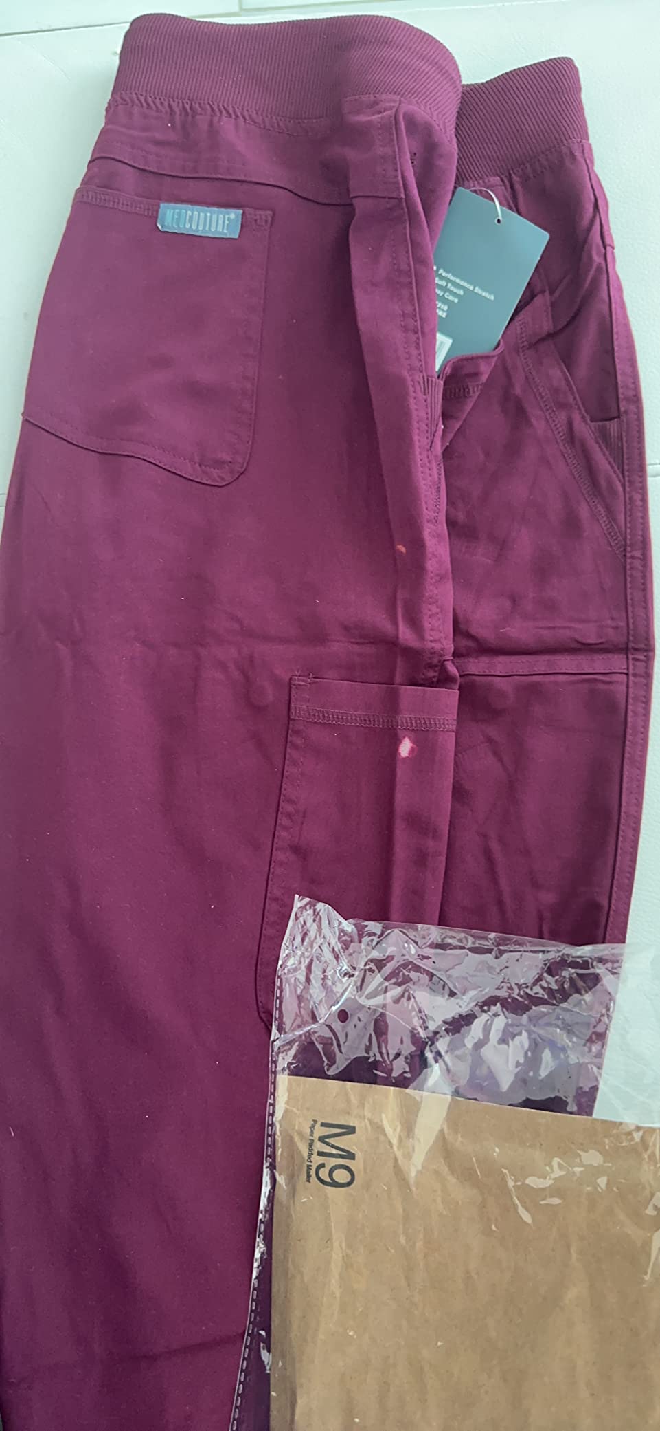 Med Couture Touch Scrub Pants for Women Cargo Jogger Bottoms 5 Pockets customer photo 1