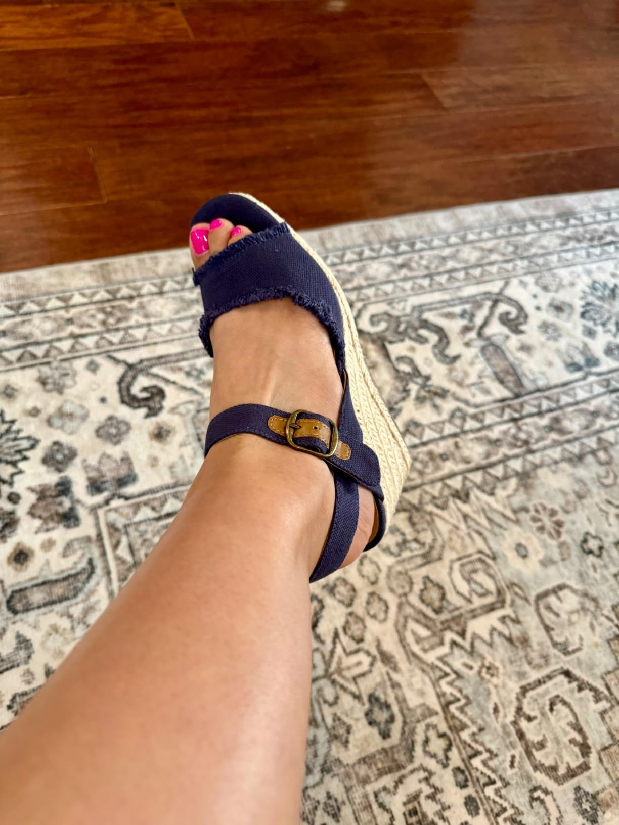 Lucky Brand Women's Mindra Espadrille Wedge Sandal customer photo 1