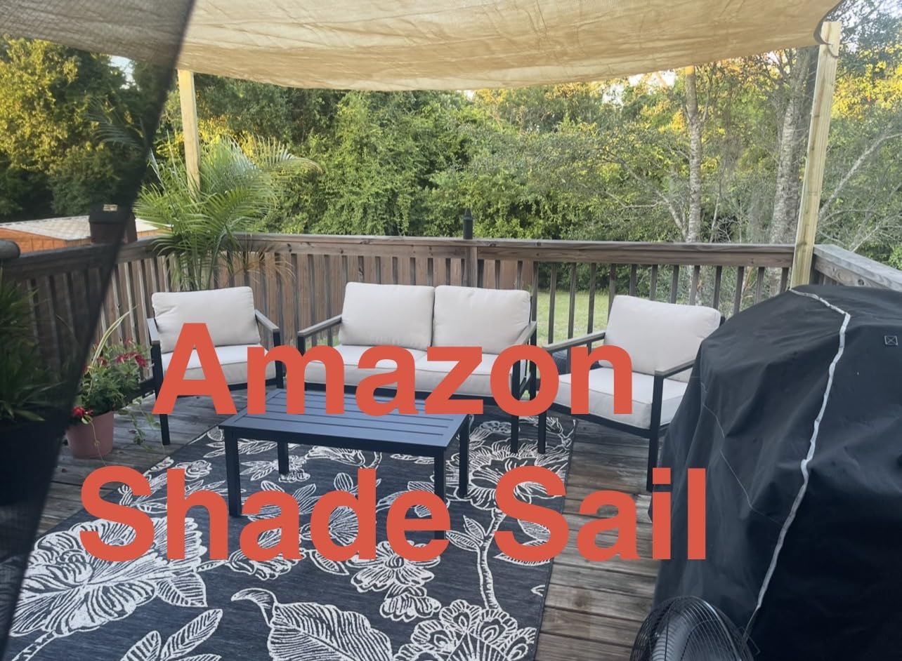 SUNNY GUARD 10' x 13' Rectangle Shade Sail 95% UV Block Outdoor Canopy | Sun shade sail canopy for backyard, patio, garden, deck, pergola with UV protection and cooling shade, customizable customer photo 1