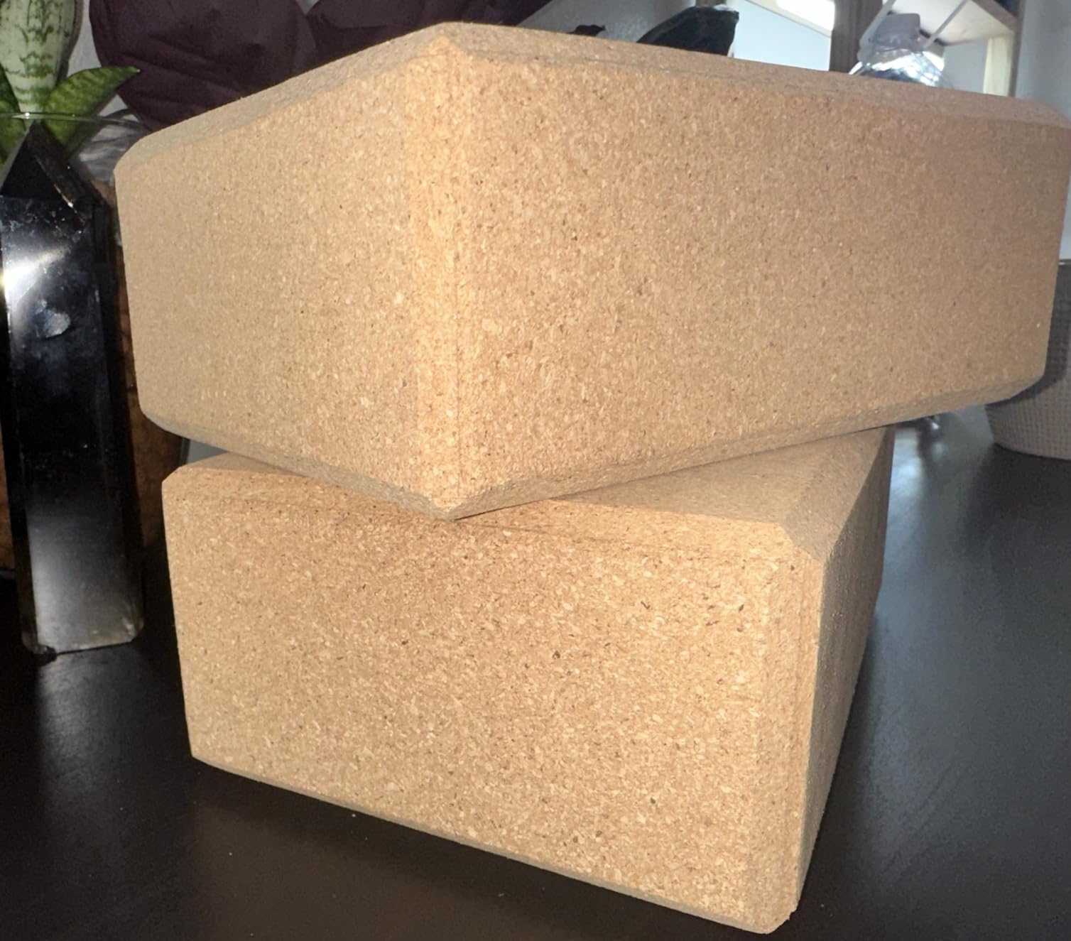 IUGA Yoga Blocks 2 Pack With Strap Non Slip High Density 9